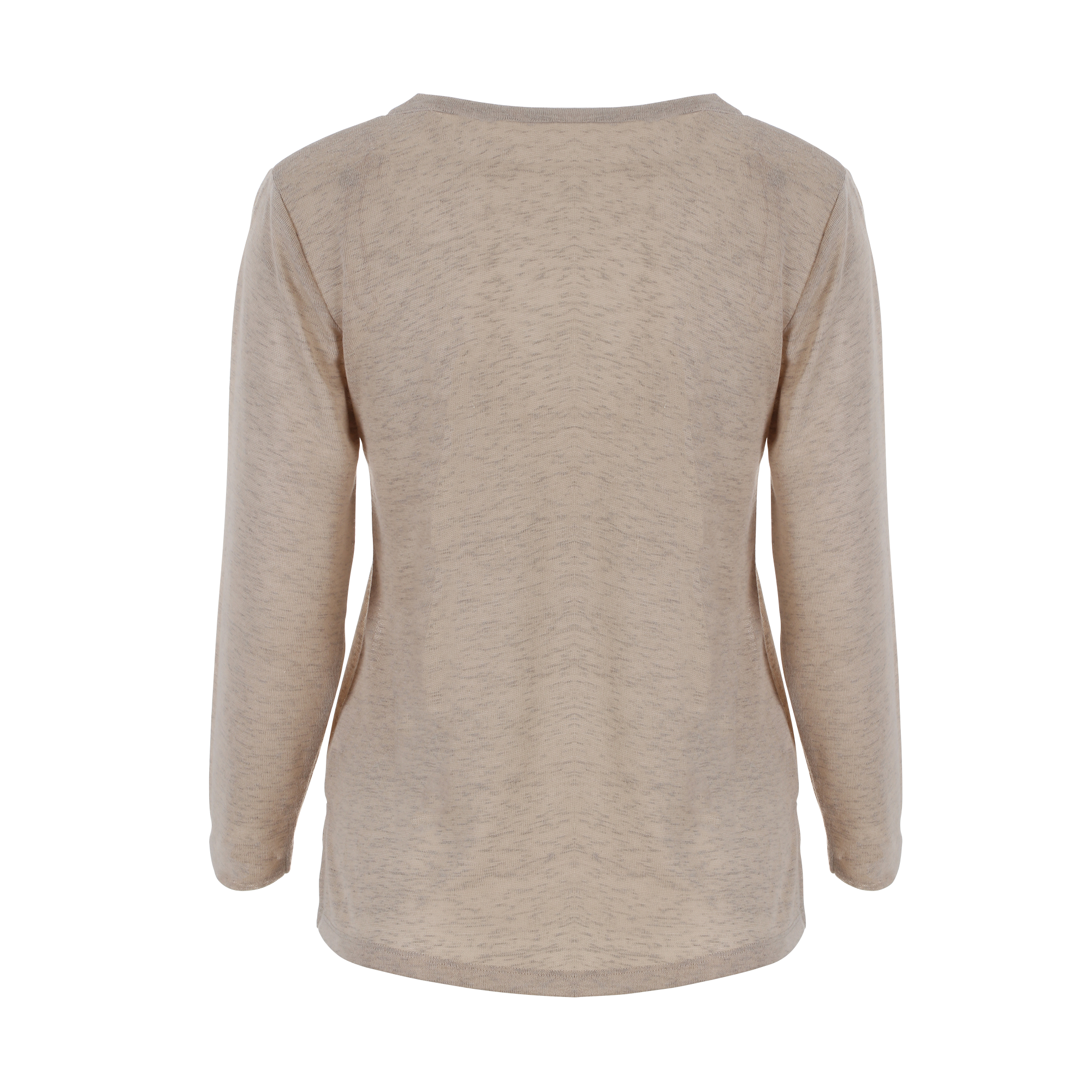 Tee-shirt manches longues uni  - Jaune