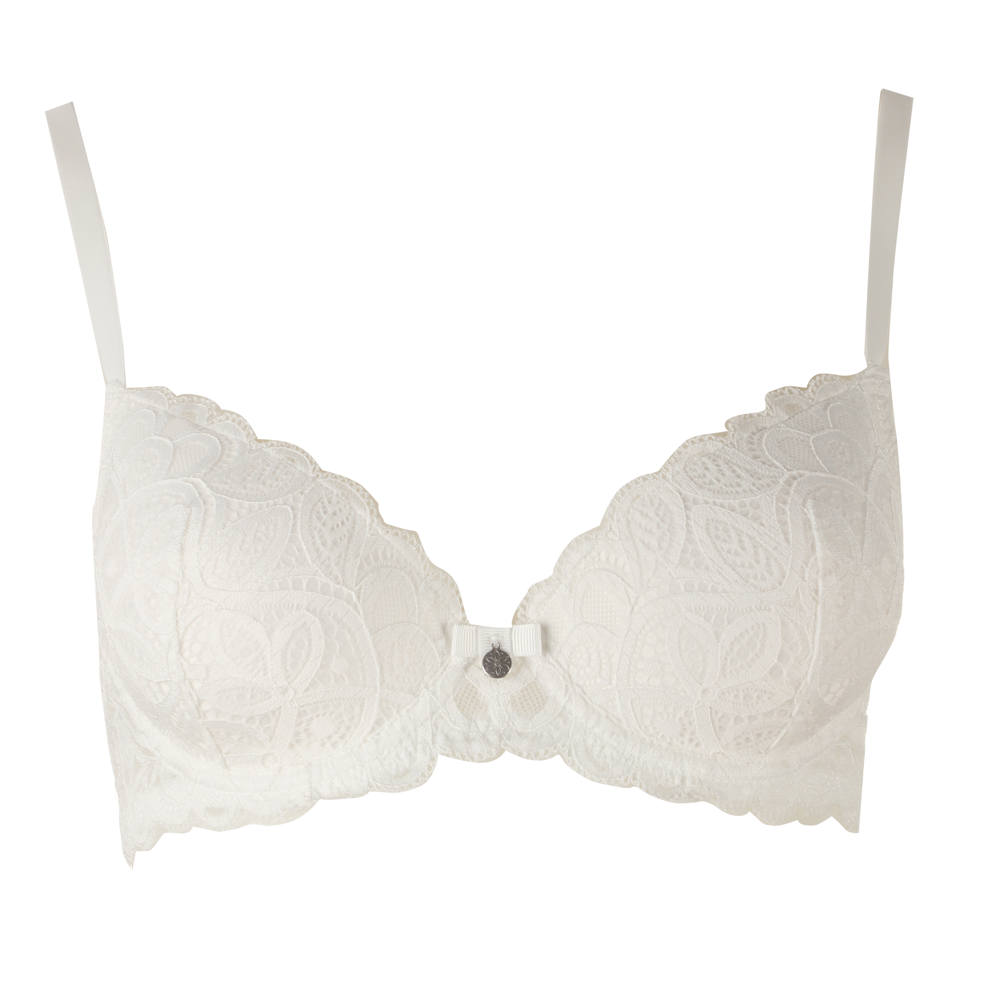 Soutien gorge en dentelle ivoire - Blanc