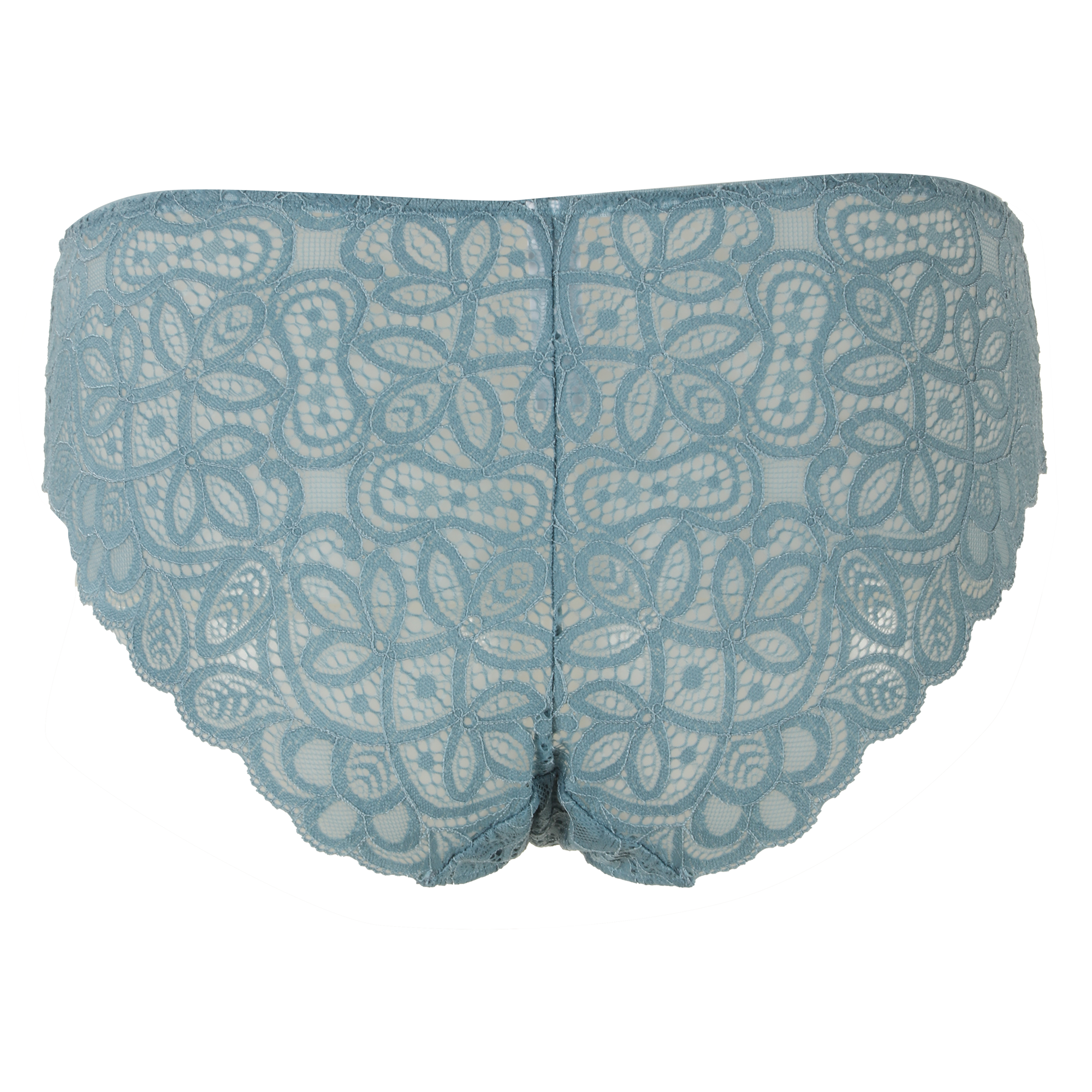 Shorty en dentelle bleu