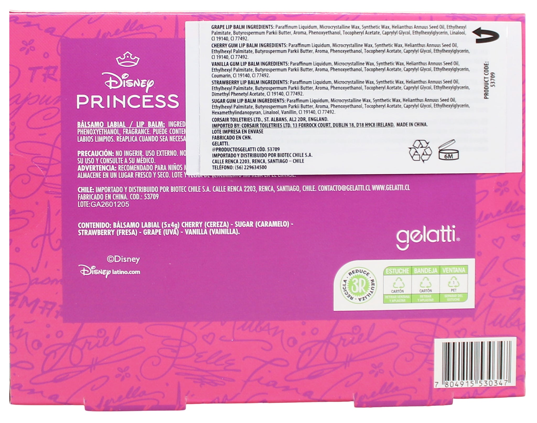 Coffret baume à lèvres fraise enfant
