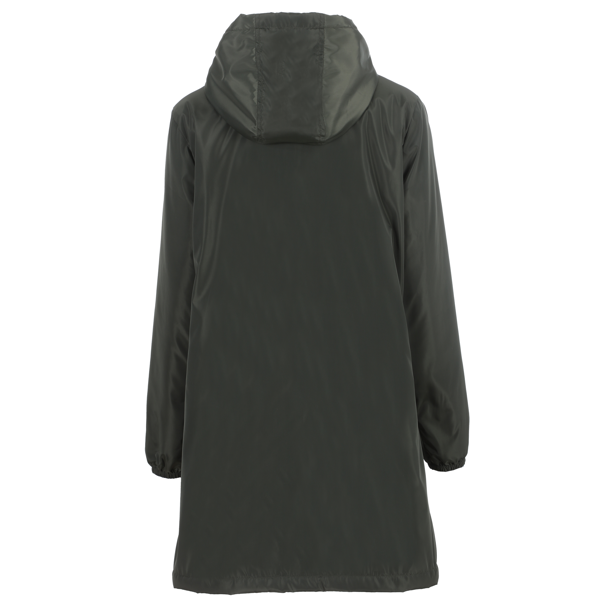 Coupe vente long à capuche  - Kaki