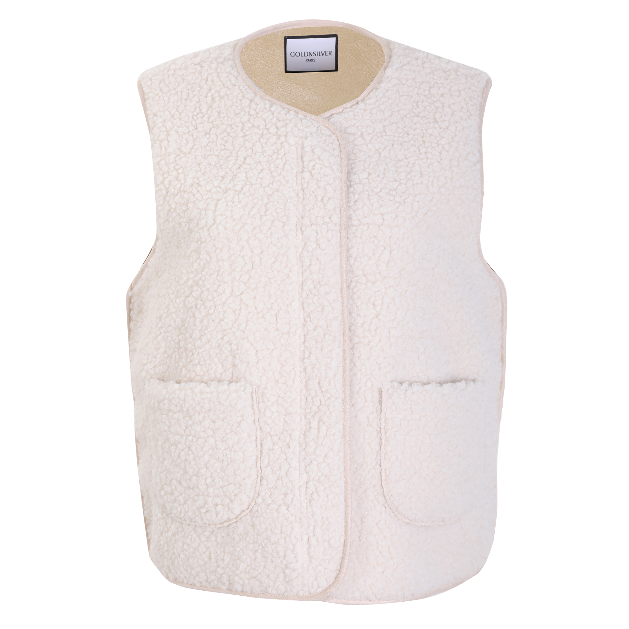 Veste sans manches - Beige