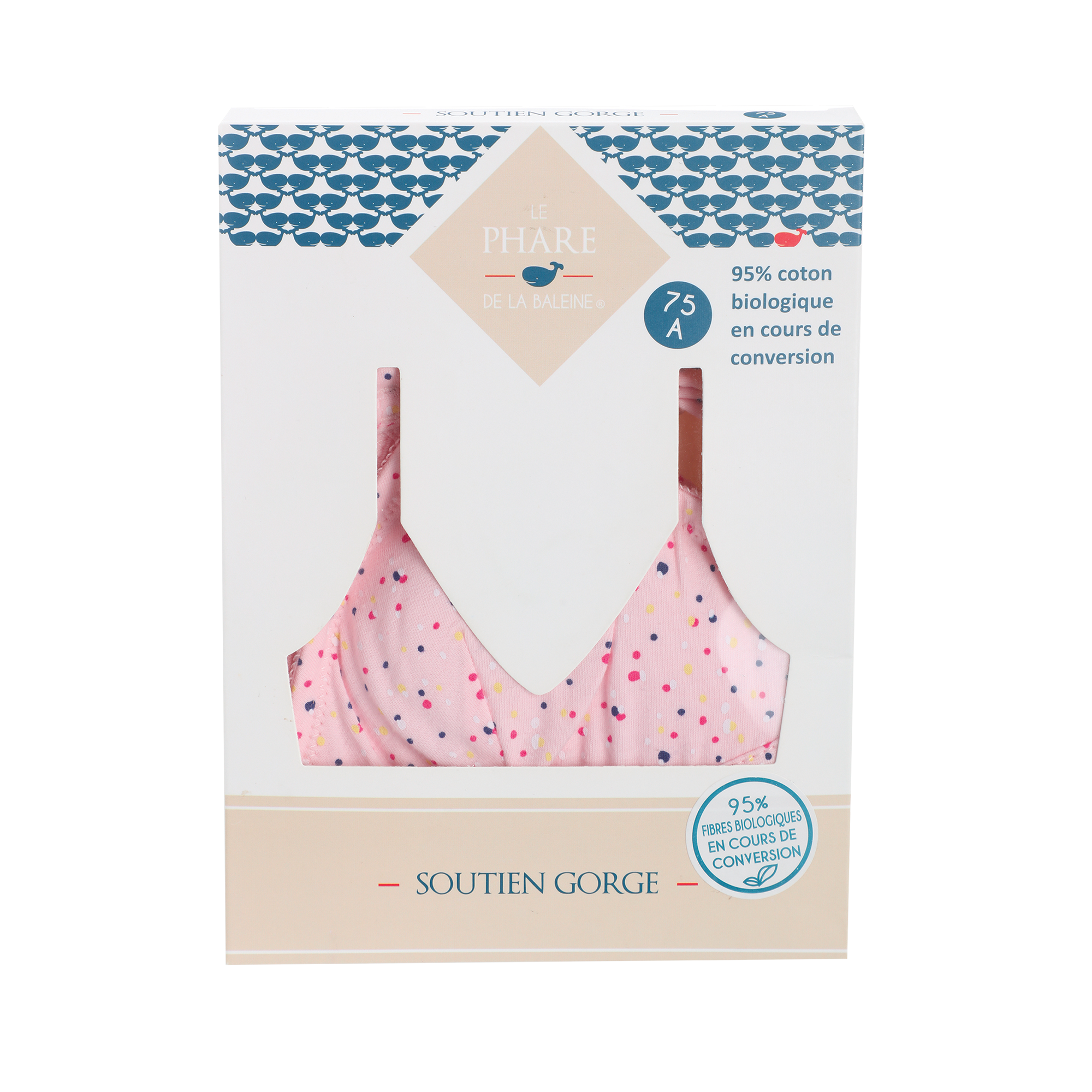 SOUTIEN GORGE PADDE COTON  FILLE BOITE
