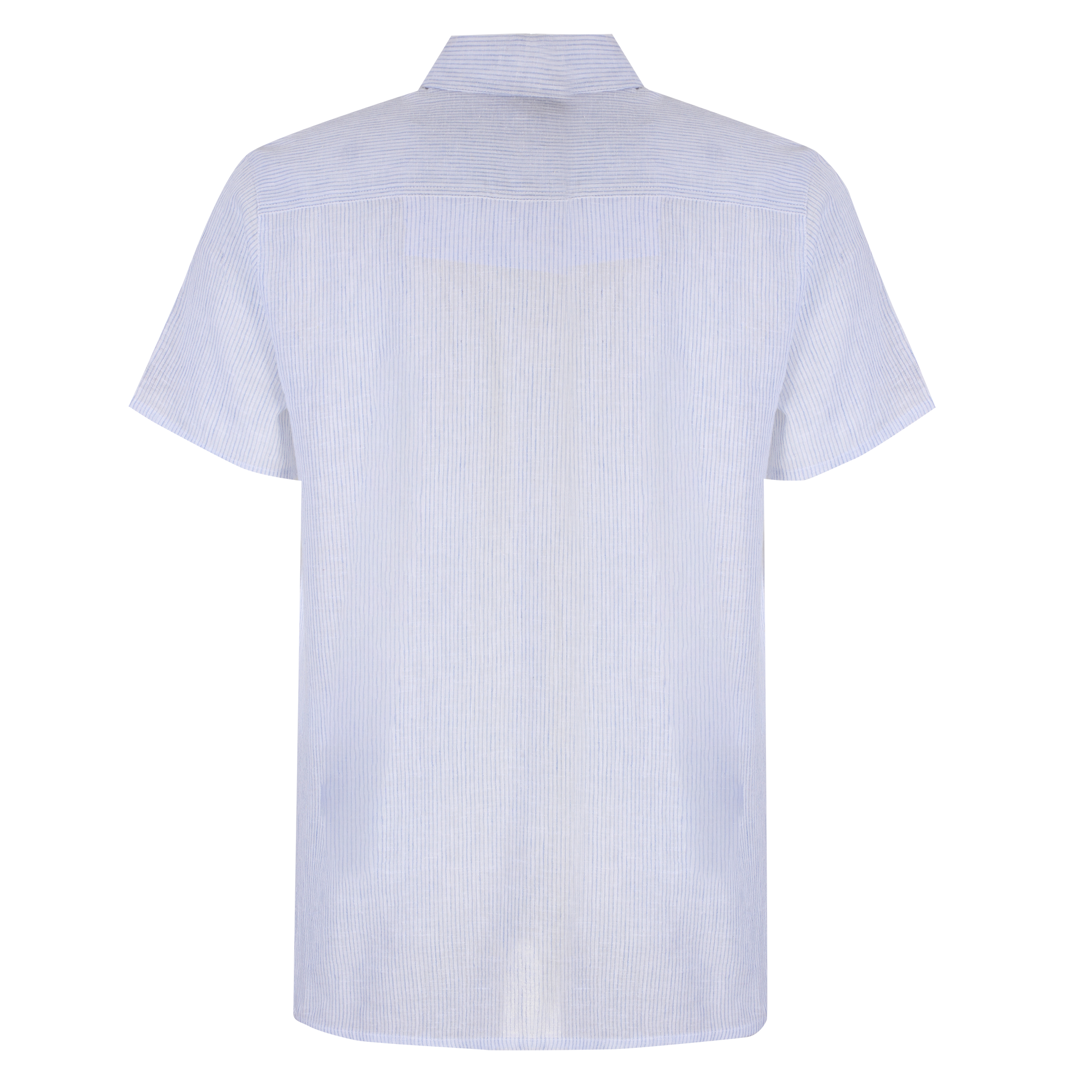 Chemise manches courtes en lin mélangé - Noir