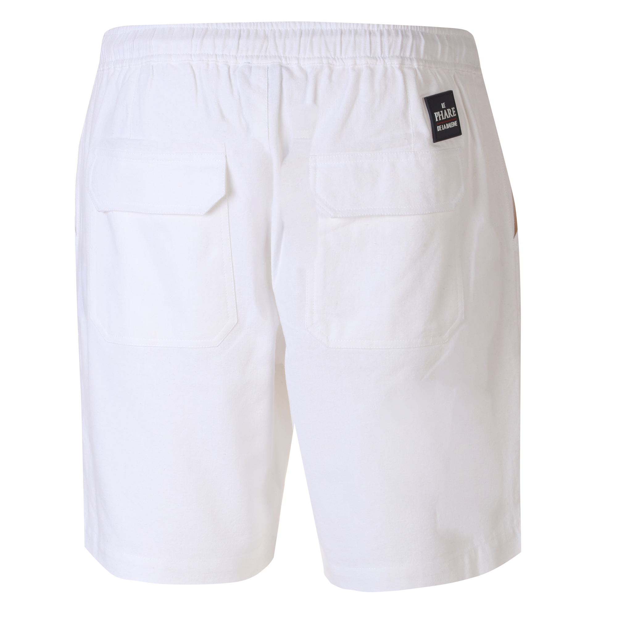 Short avec cordon en lin mélangé - Kaki
