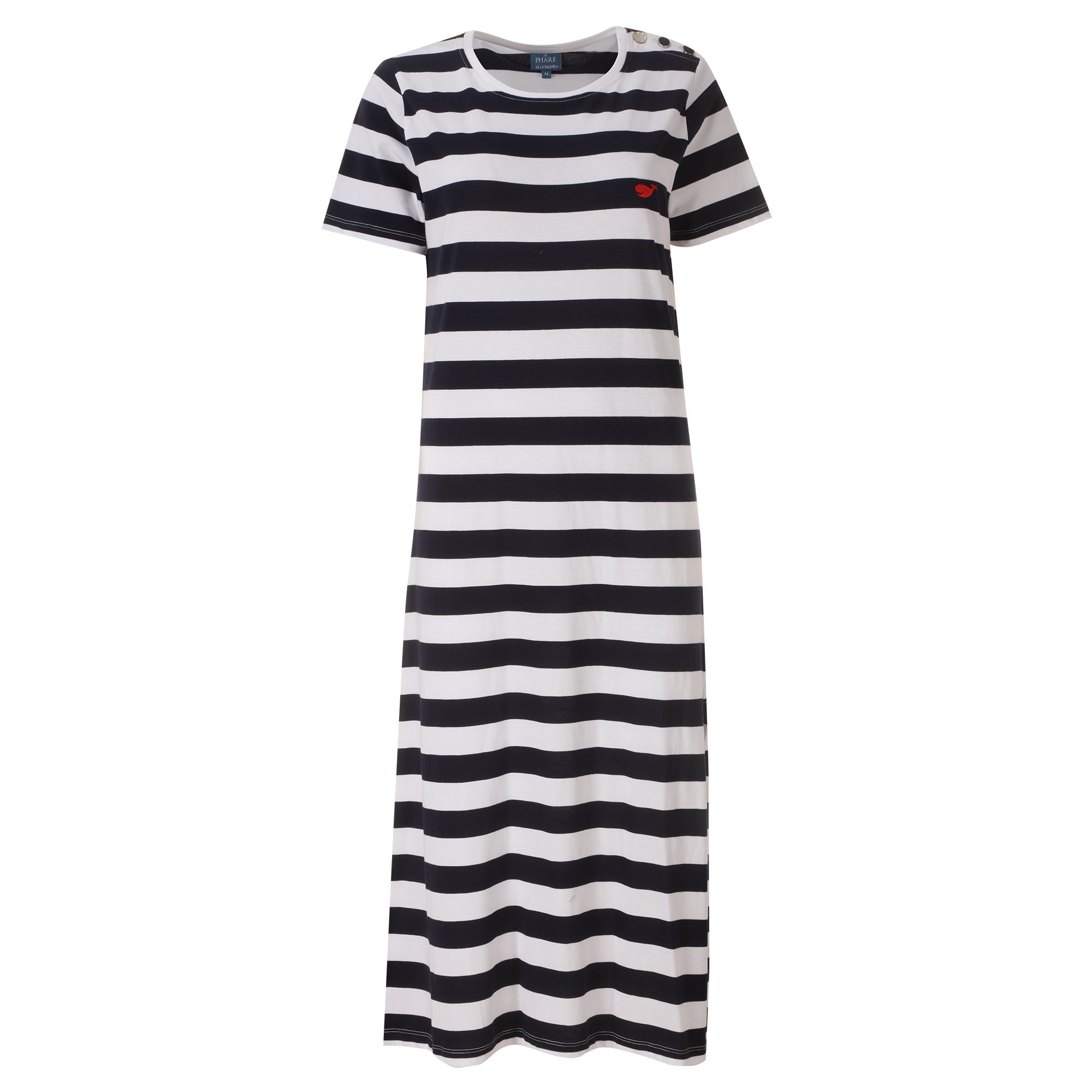 Robe longue tee-shirt  - Bleu foncé