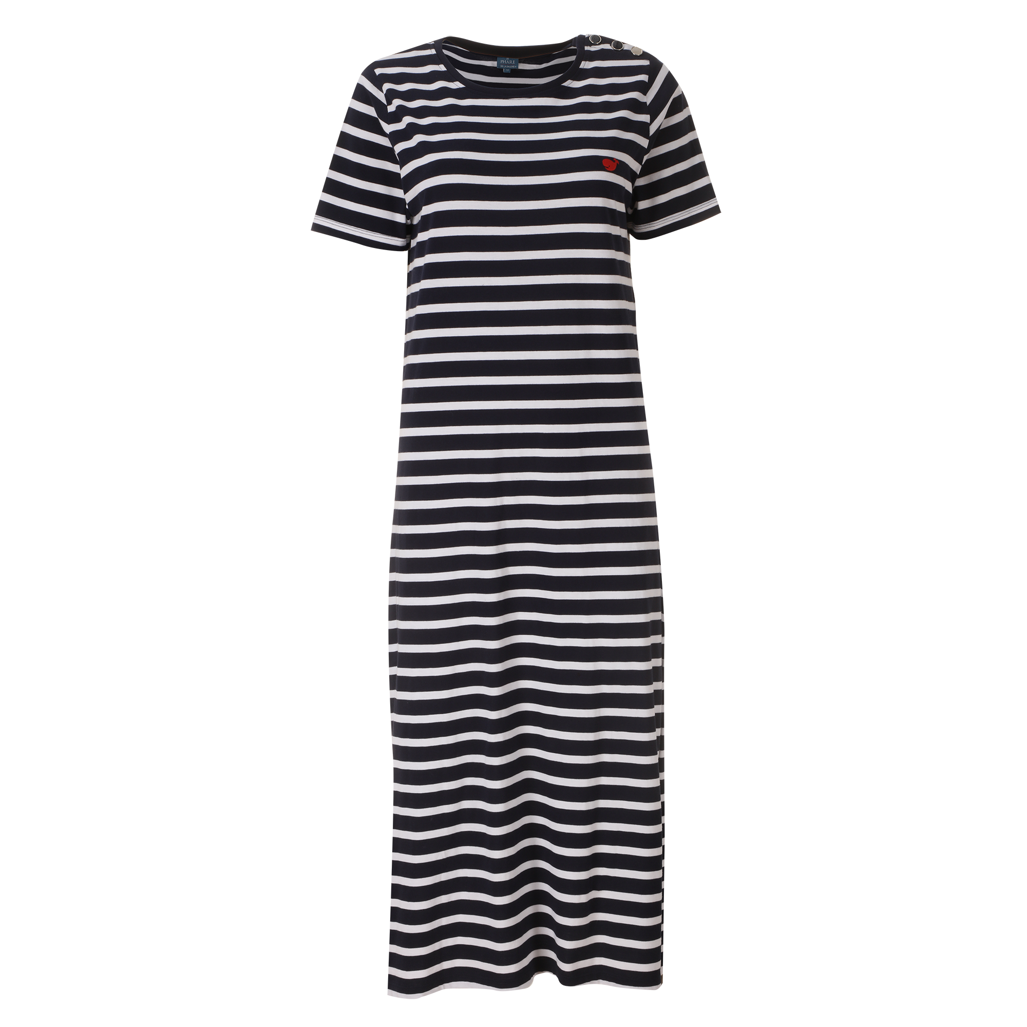 Robe longue tee-shirt  - Bleu foncé