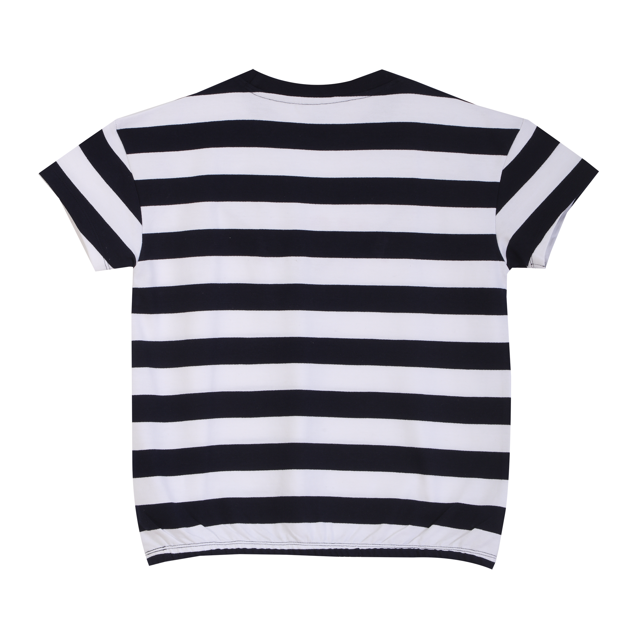 Tee-shirt manches courtes marinière 3-12 ans  - Rouge