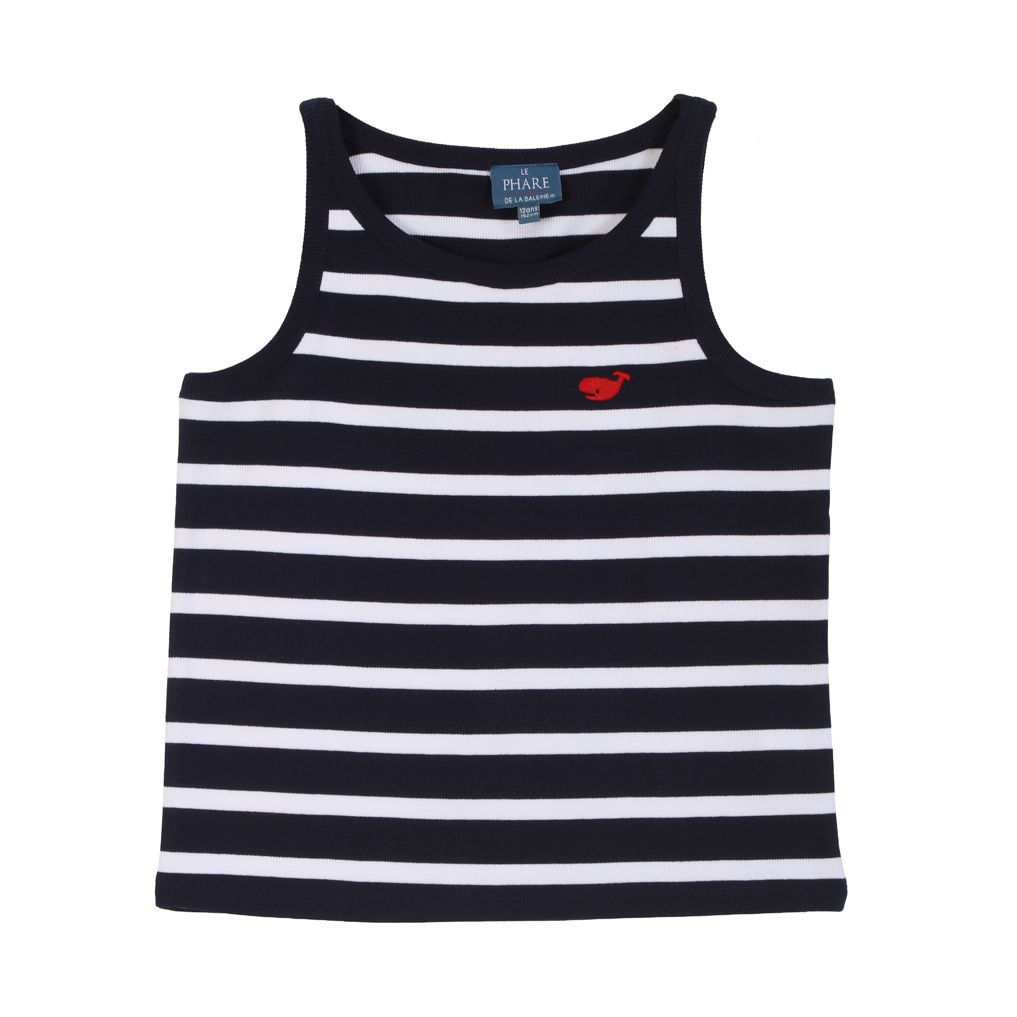 Débardeur marinière 3-12 ans  - Rouge