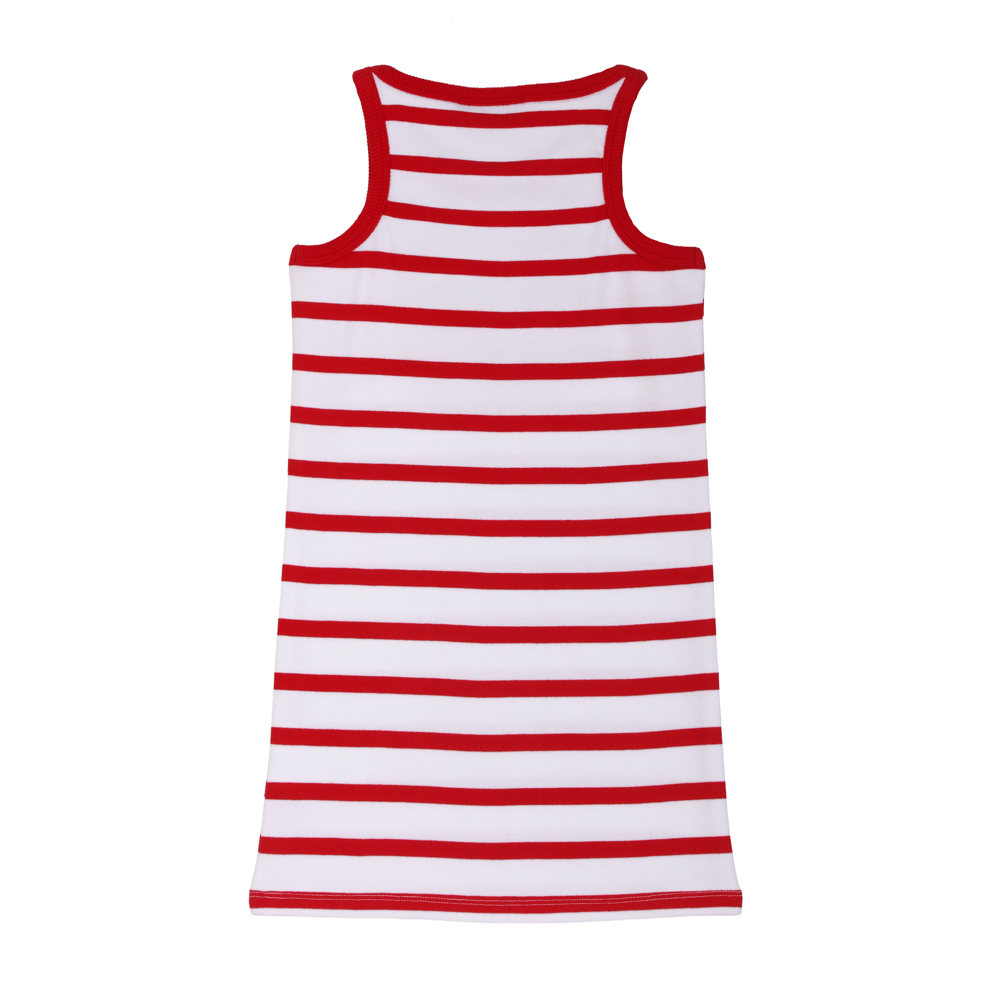 Robe marinière 3-12 ans   - Rouge