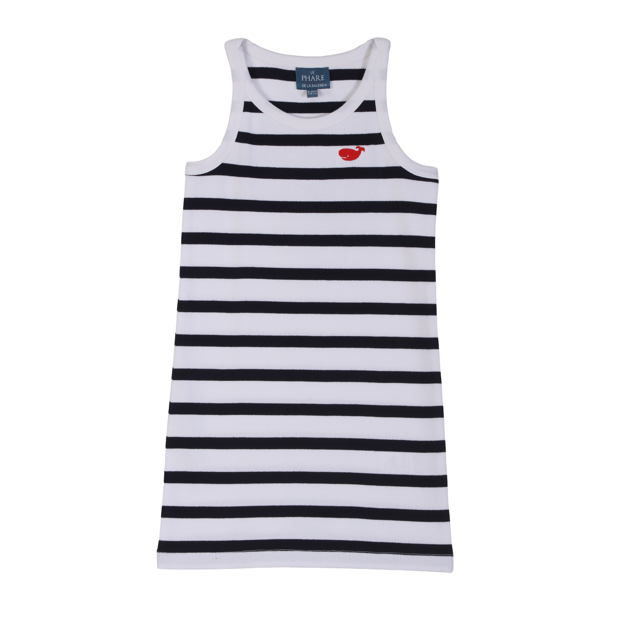 Robe marinière 3-12 ans   - Bleu foncé