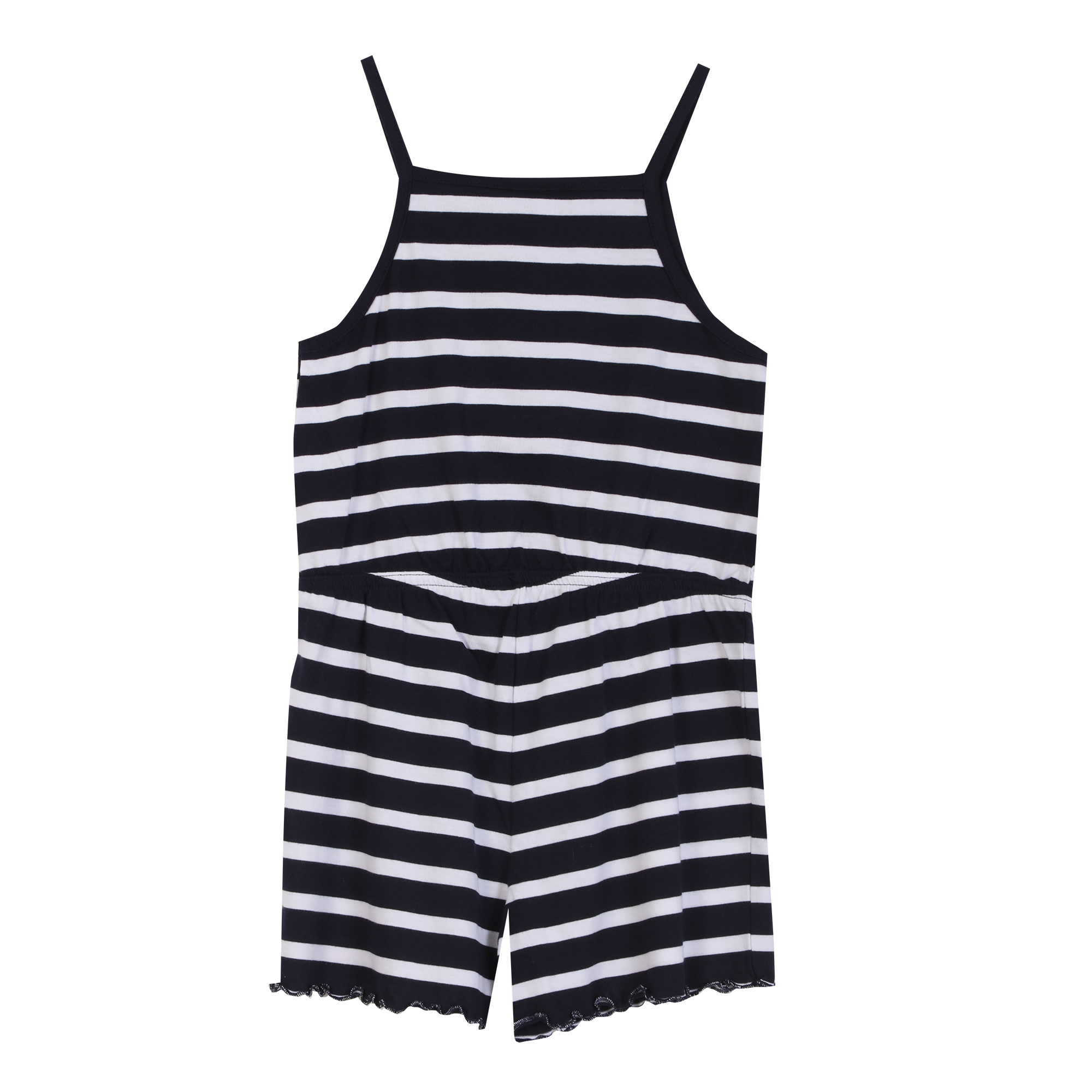 Combi short marinière 3-12 ans  - Bleu foncé