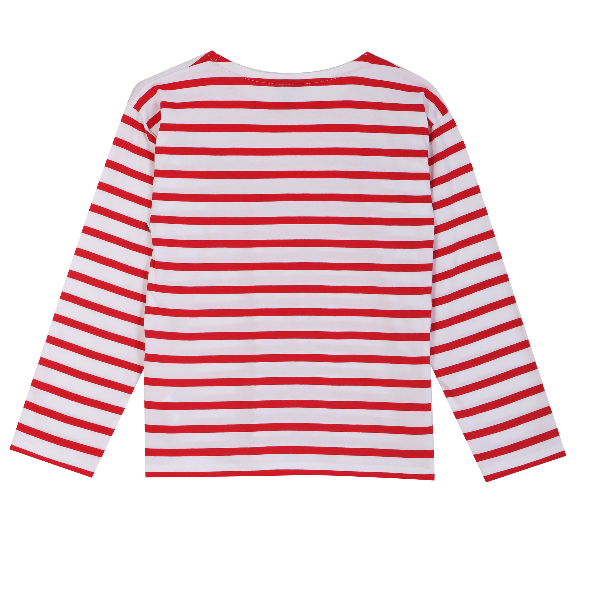 Tee-shirt manches longues marinière 3-12 ans   - Rouge
