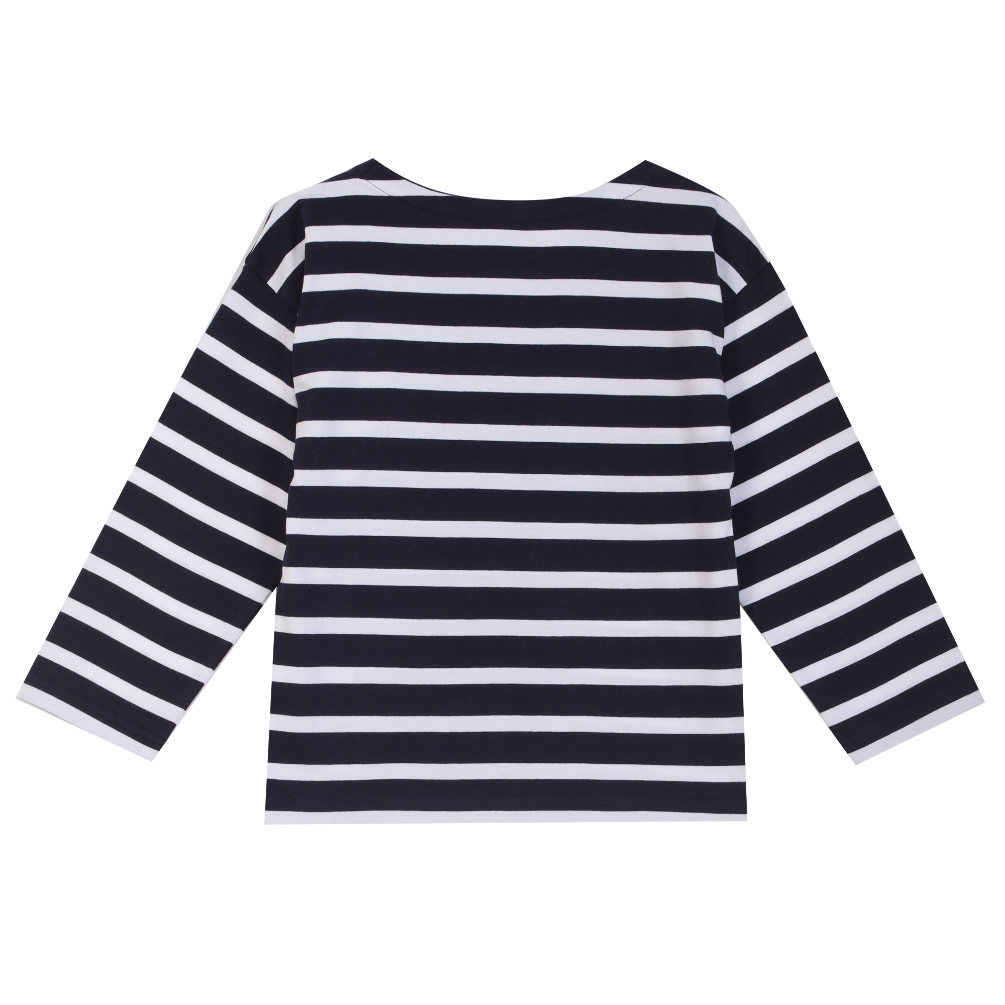 Tee-shirt manches longues marinière 3-12 ans   - Rouge