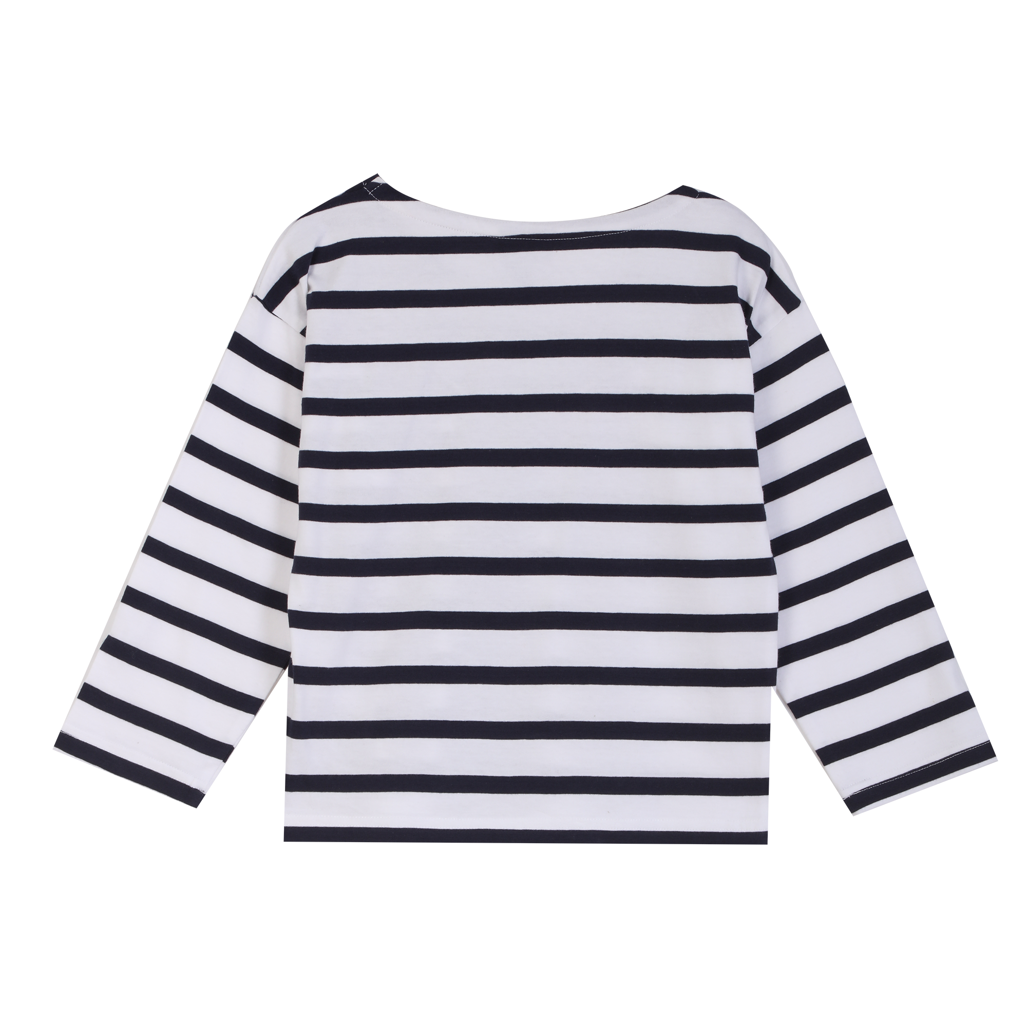 Tee-shirt manches longues marinière 3-12 ans   - Rouge