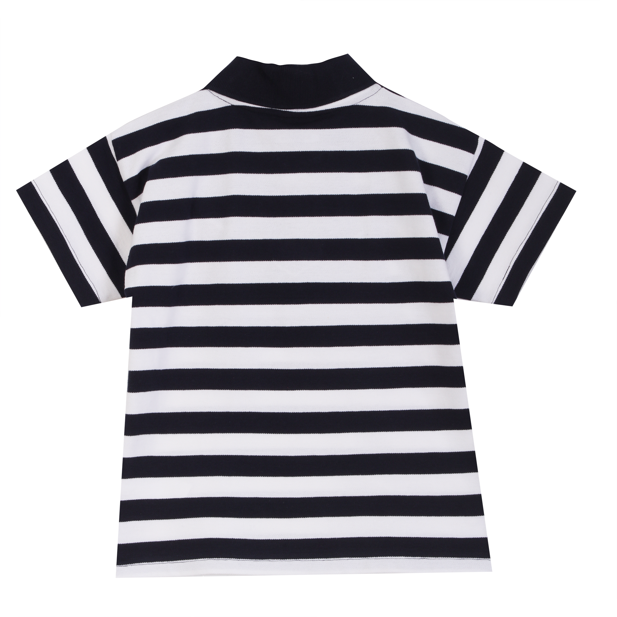 Polo manches courtes marinières 3-12 ans  - Bleu foncé