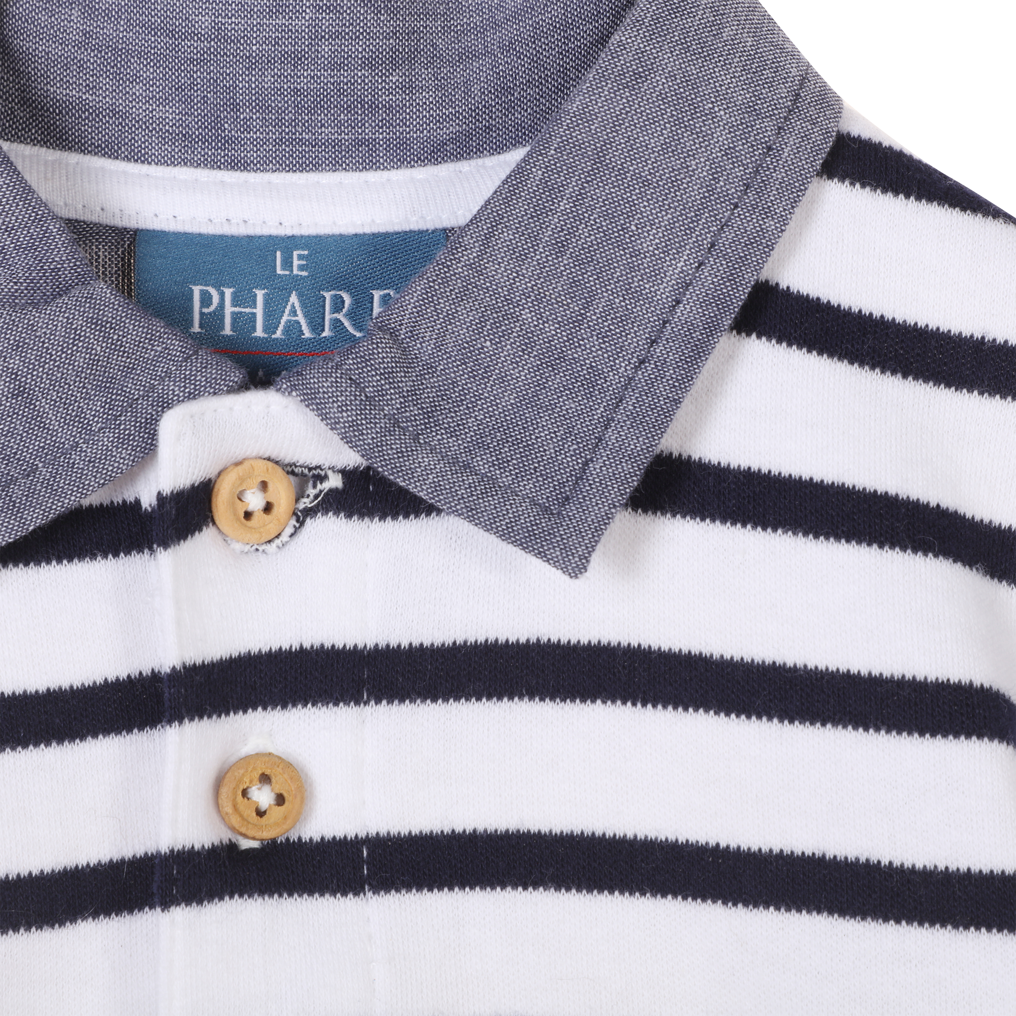 Polo manches longues 3/36 mois - Bleu