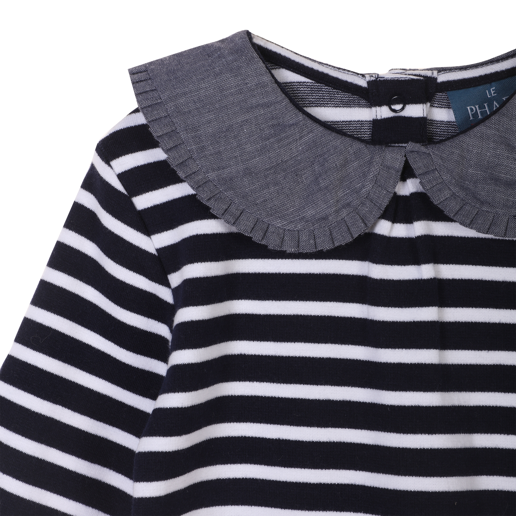 Robe col claudine 3/36 mois - Bleu foncé
