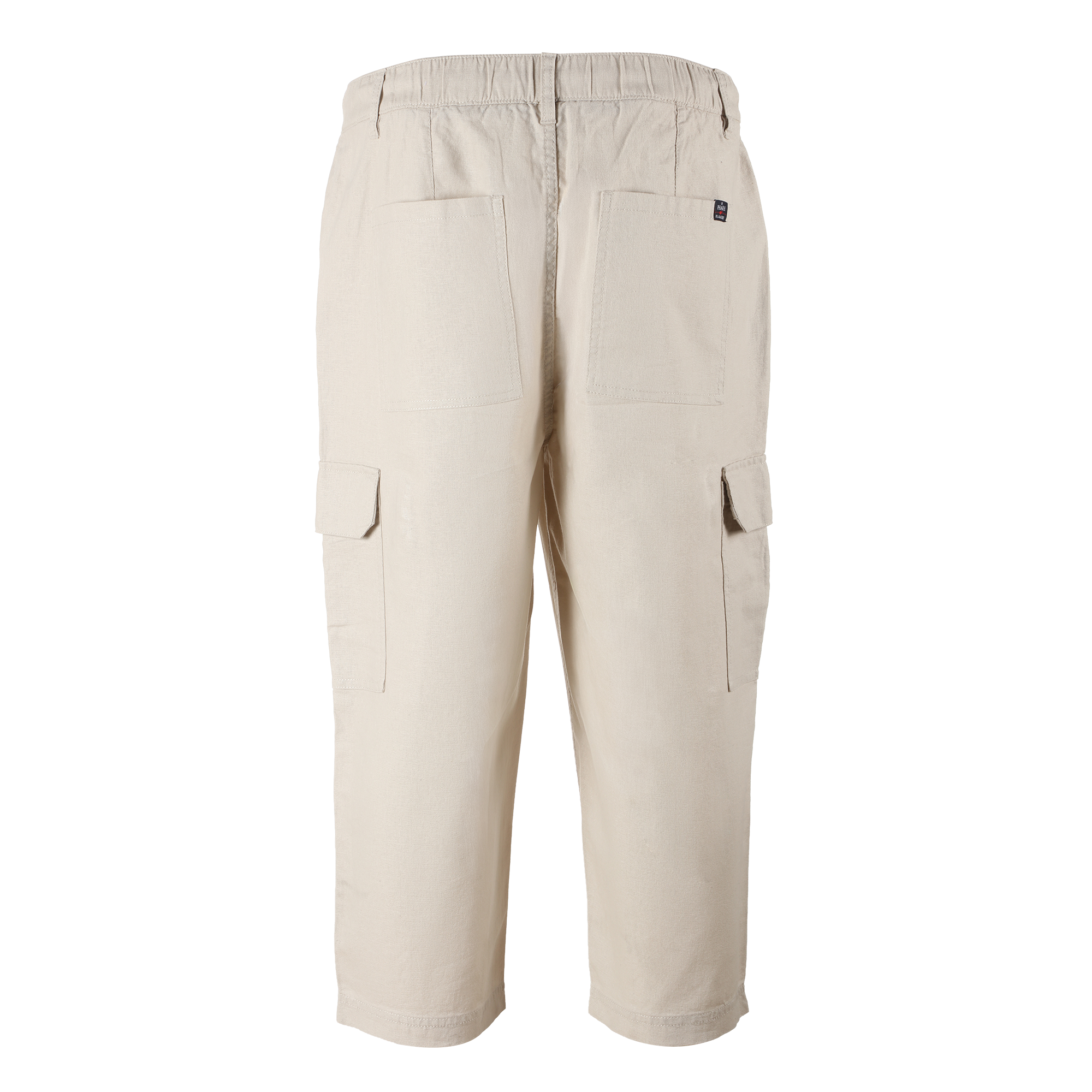 Pantacourt lin et coton - Beige