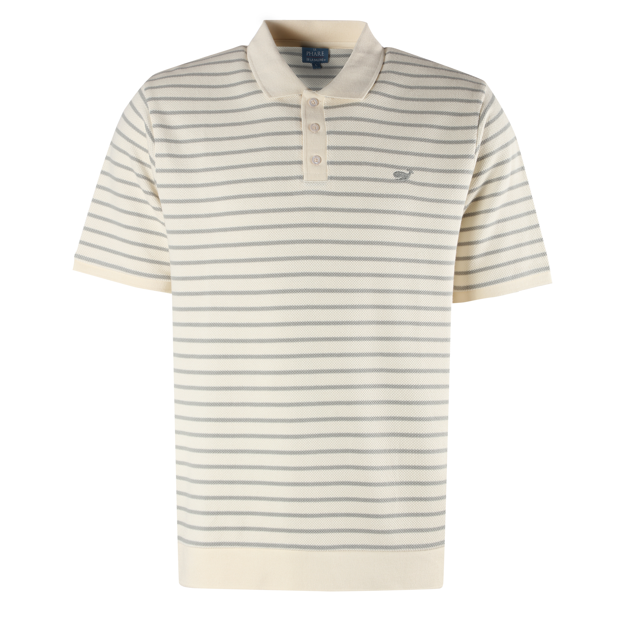 Polo à rayures - Beige