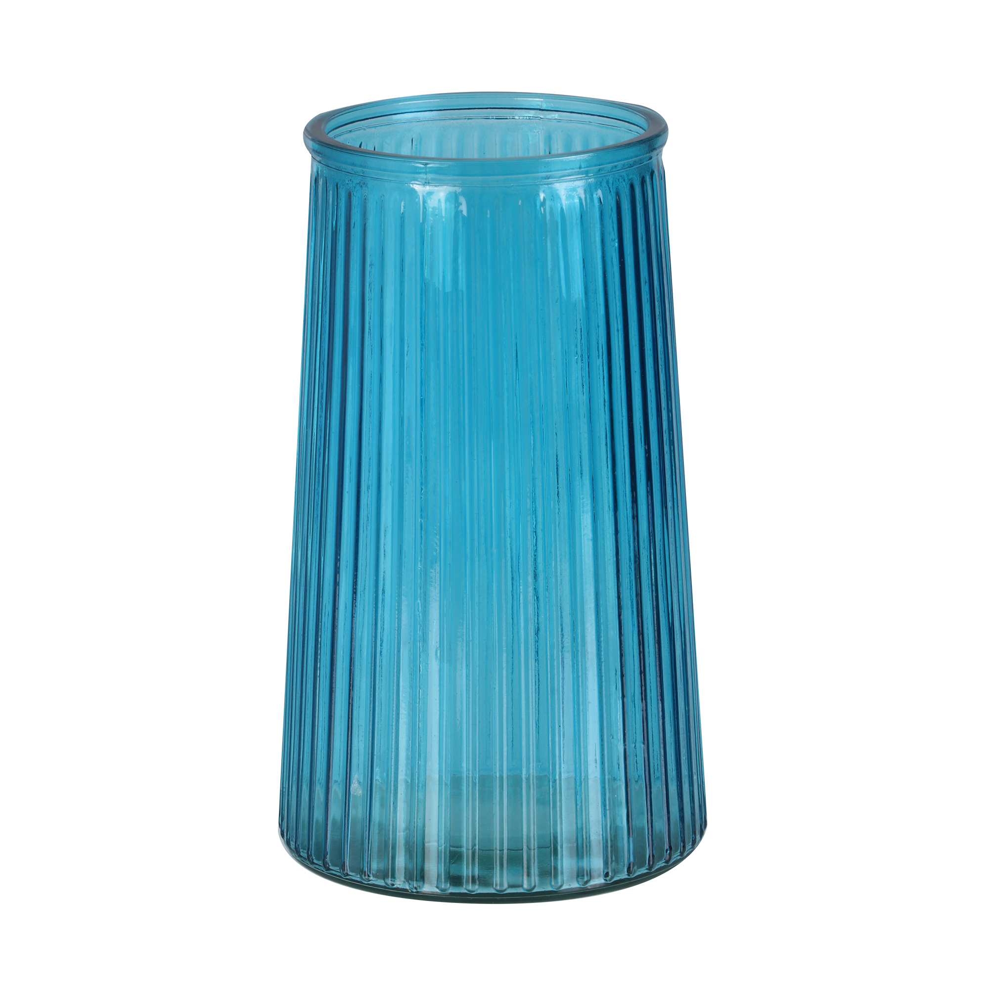 Vase strié Louise  - Bleu