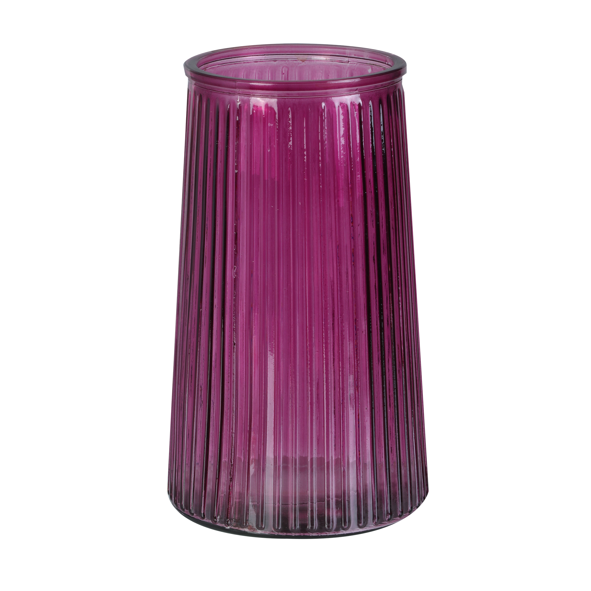 Vase strié Louise  - Violet
