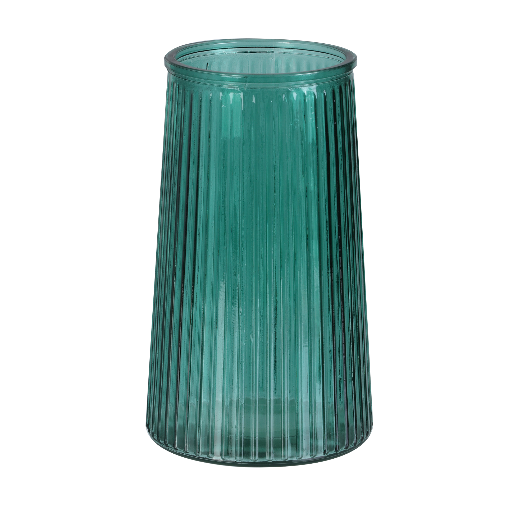 Vase strié Louise  - Vert