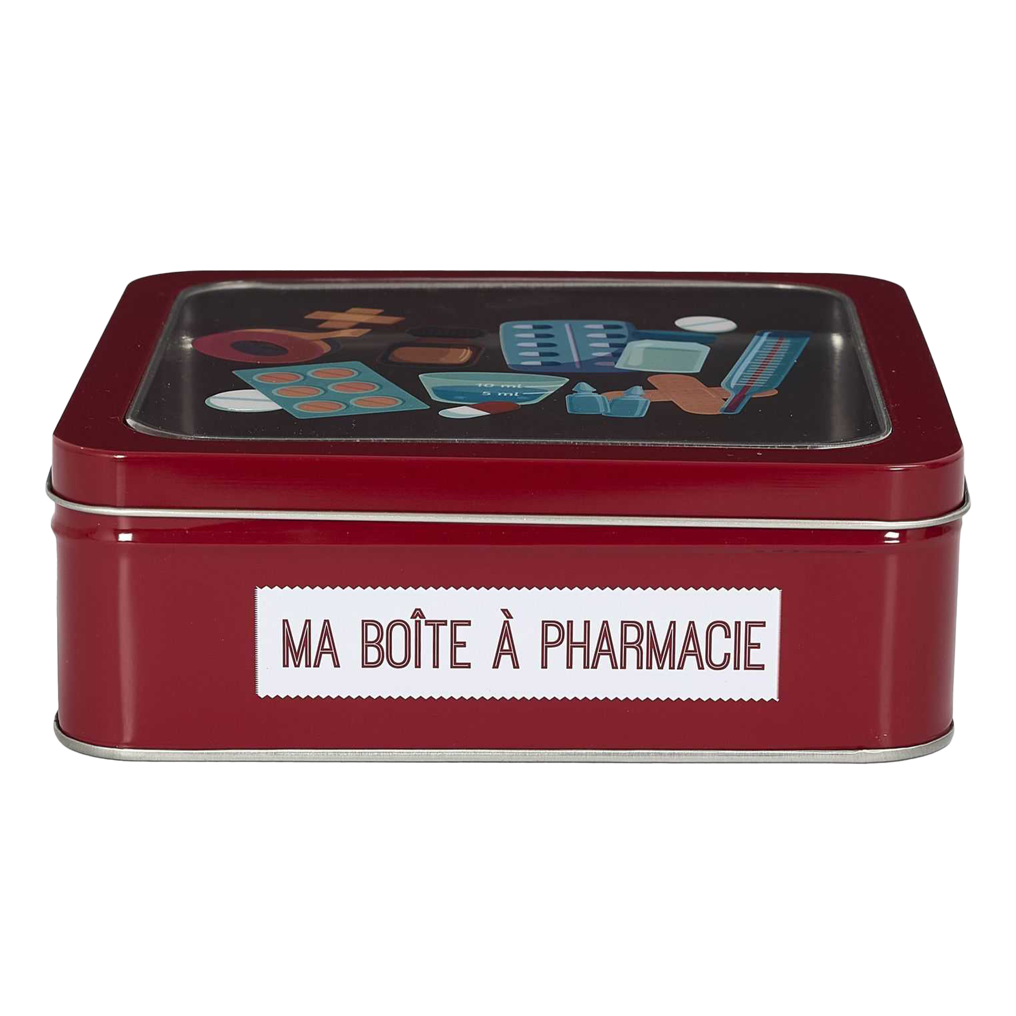 Boîte en métal carré