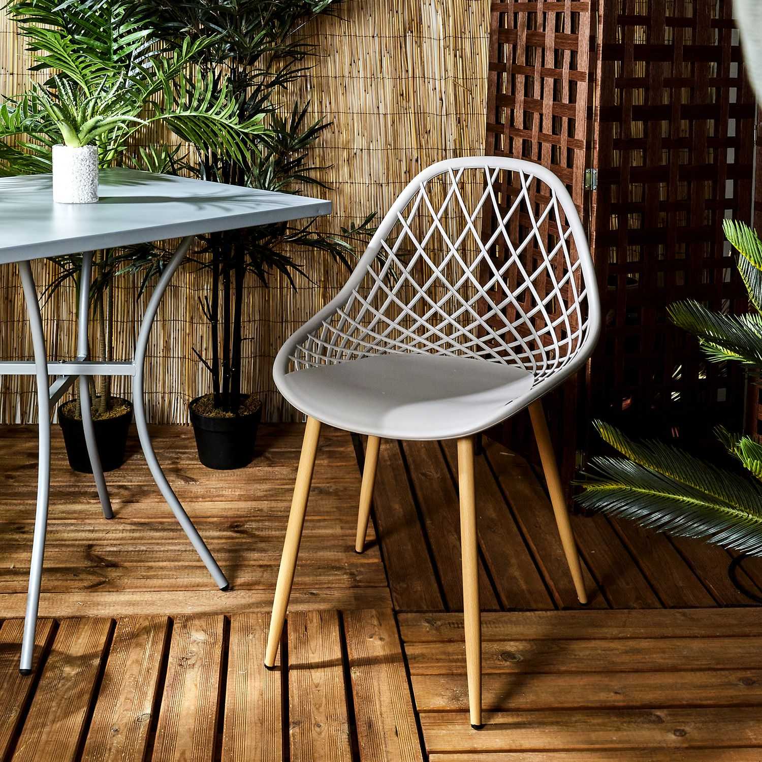 Chaise extérieur Malaga taupe