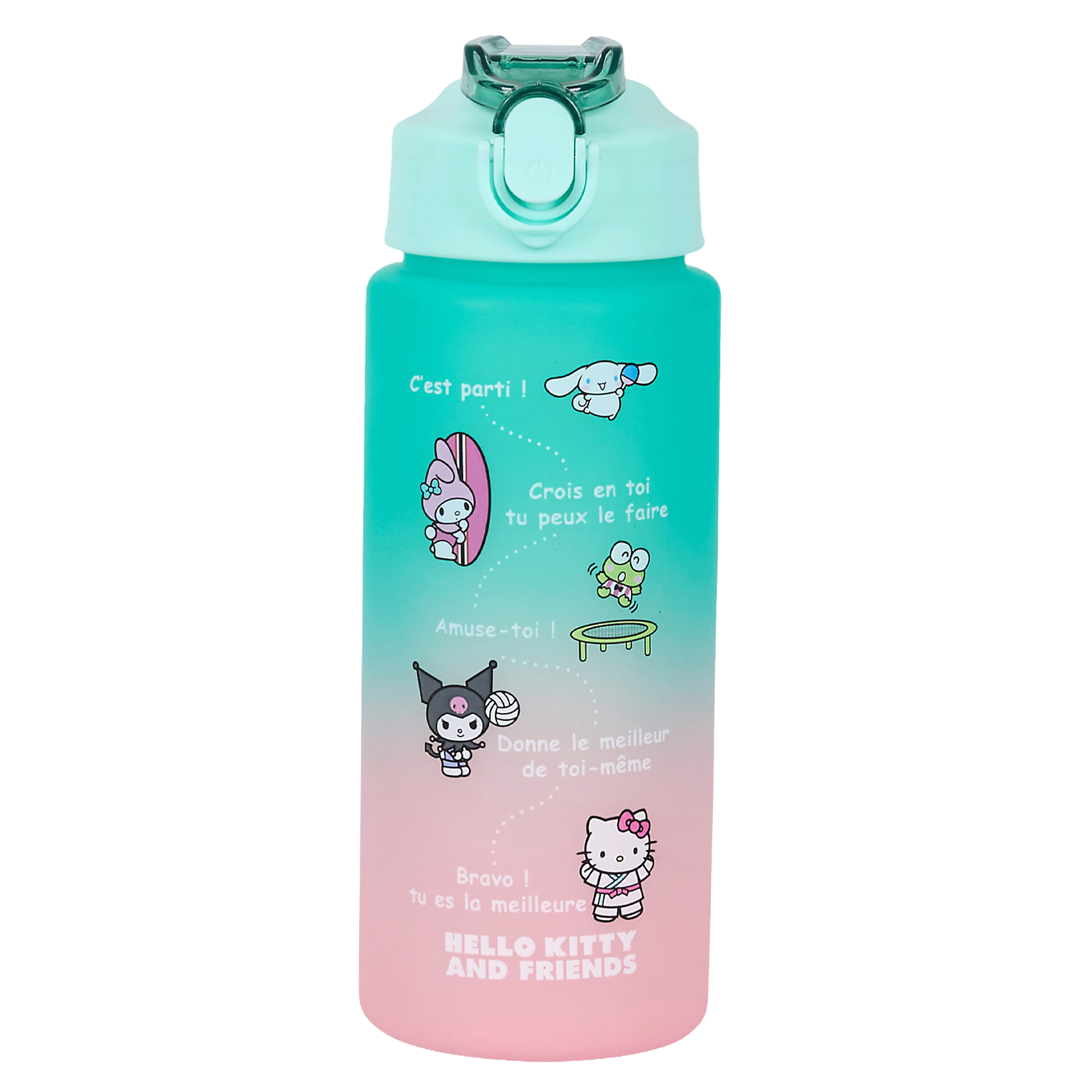 Bouteille de motivation Hello Kity 55cl