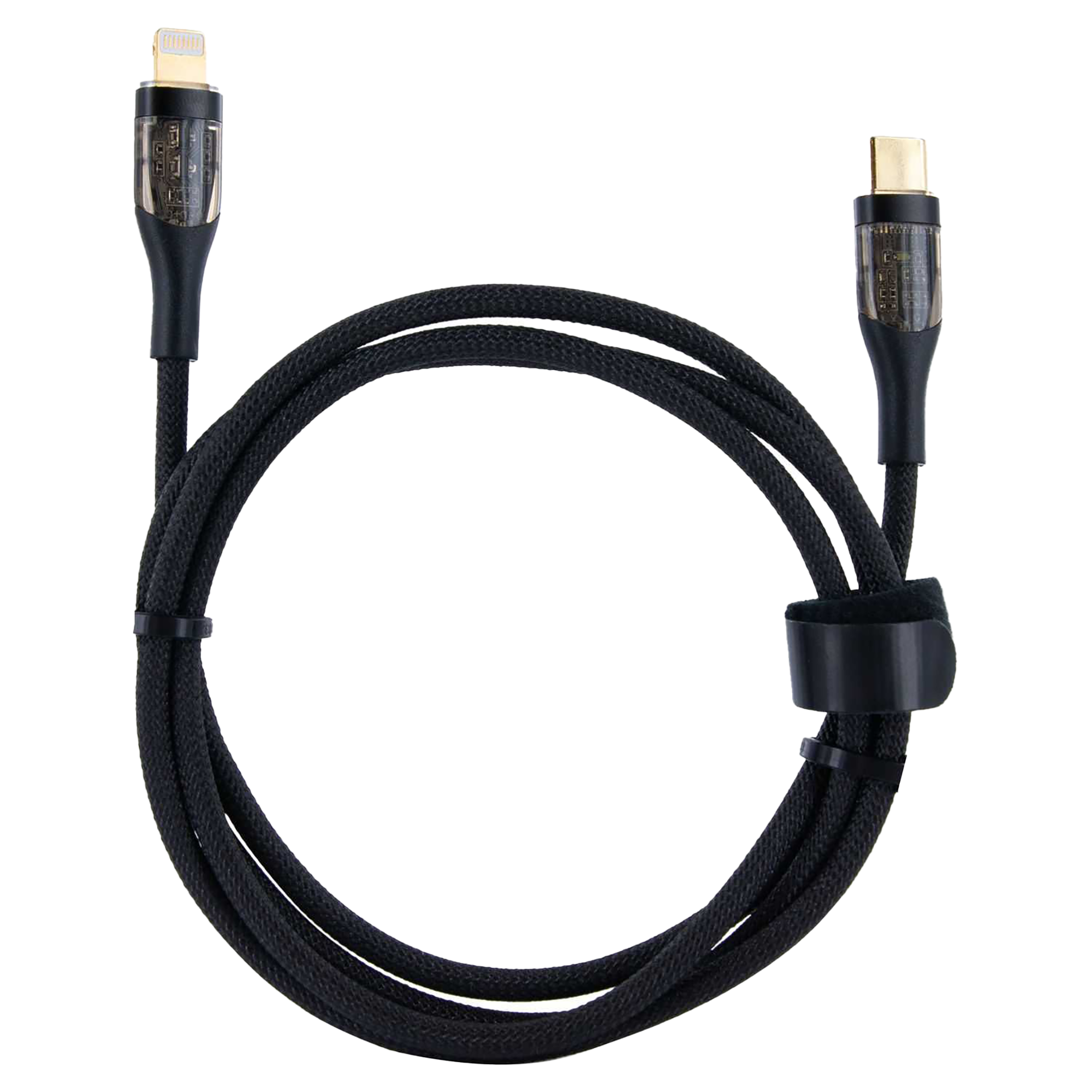 Câble de charge transparent USB C vers Lightening