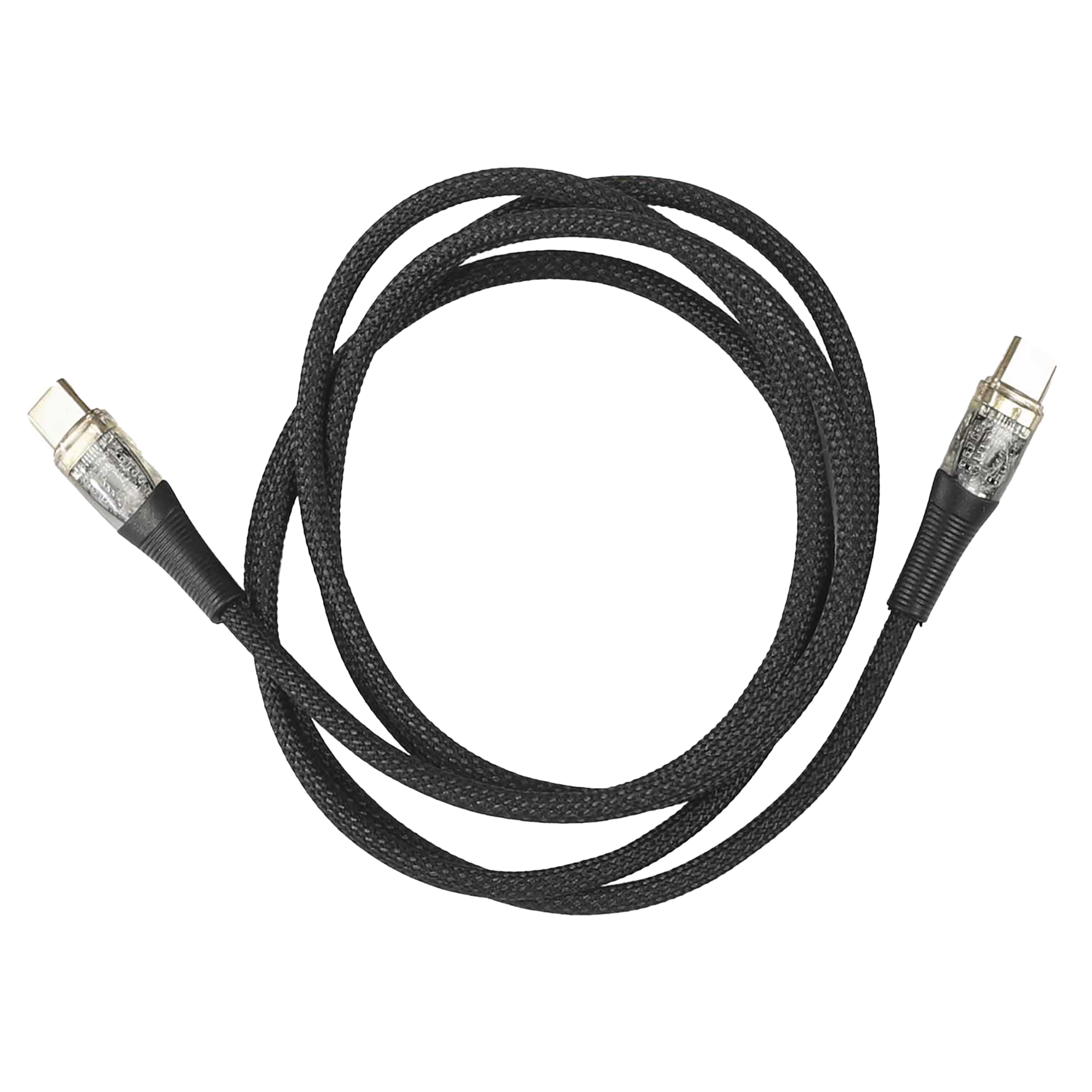 Câble de charge transparent double USB C 3.A