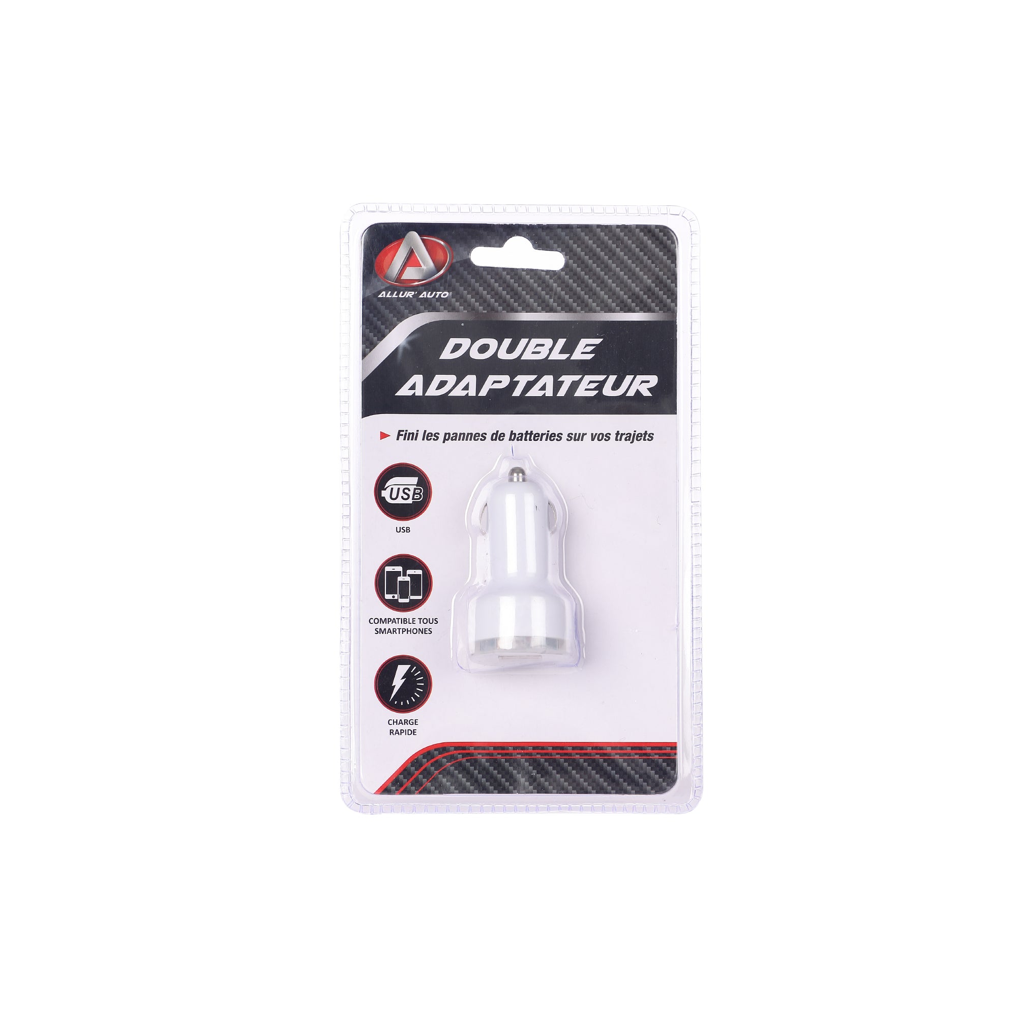 Double adaptateur USB voiture