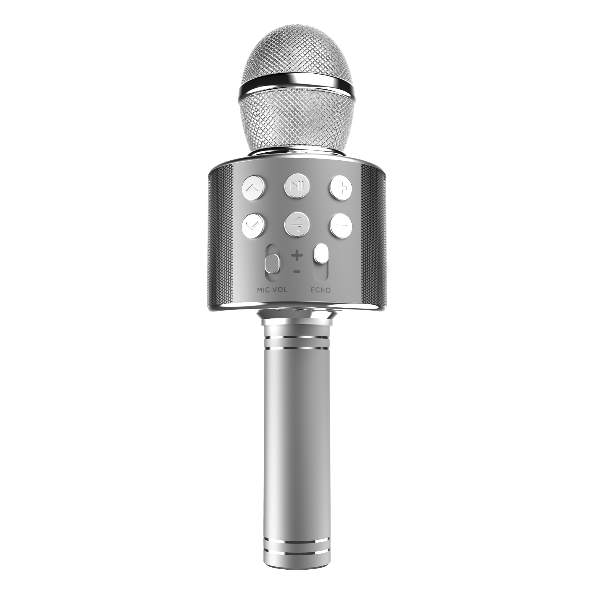 Enceinte micro karaoké  - Argent