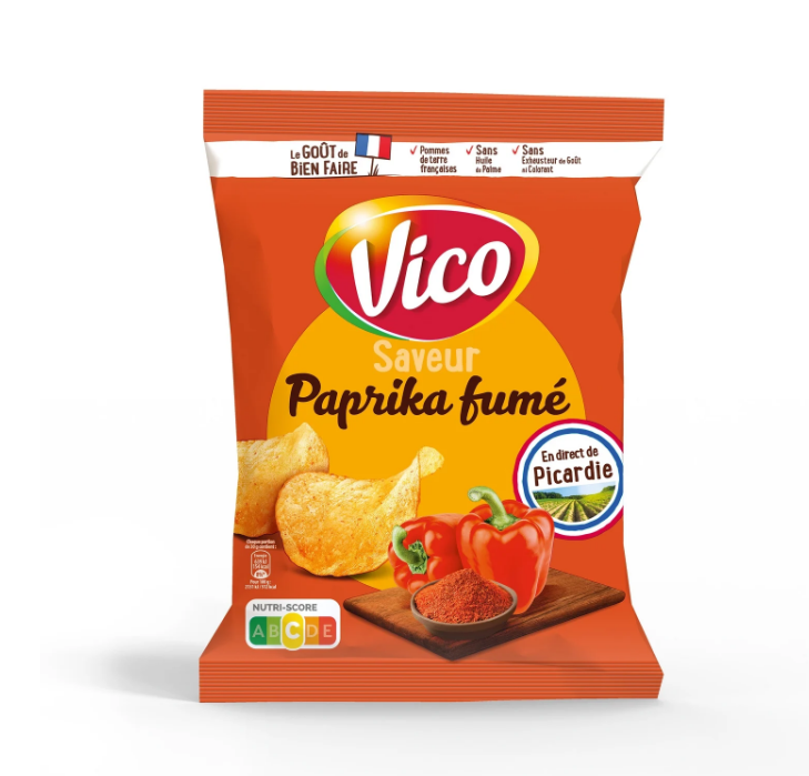 Sachet de chips saveur paprika