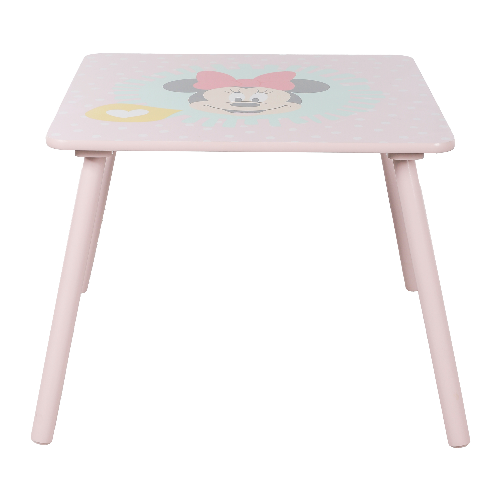 Set enfant 1 table + 2 chaises Minnie rose