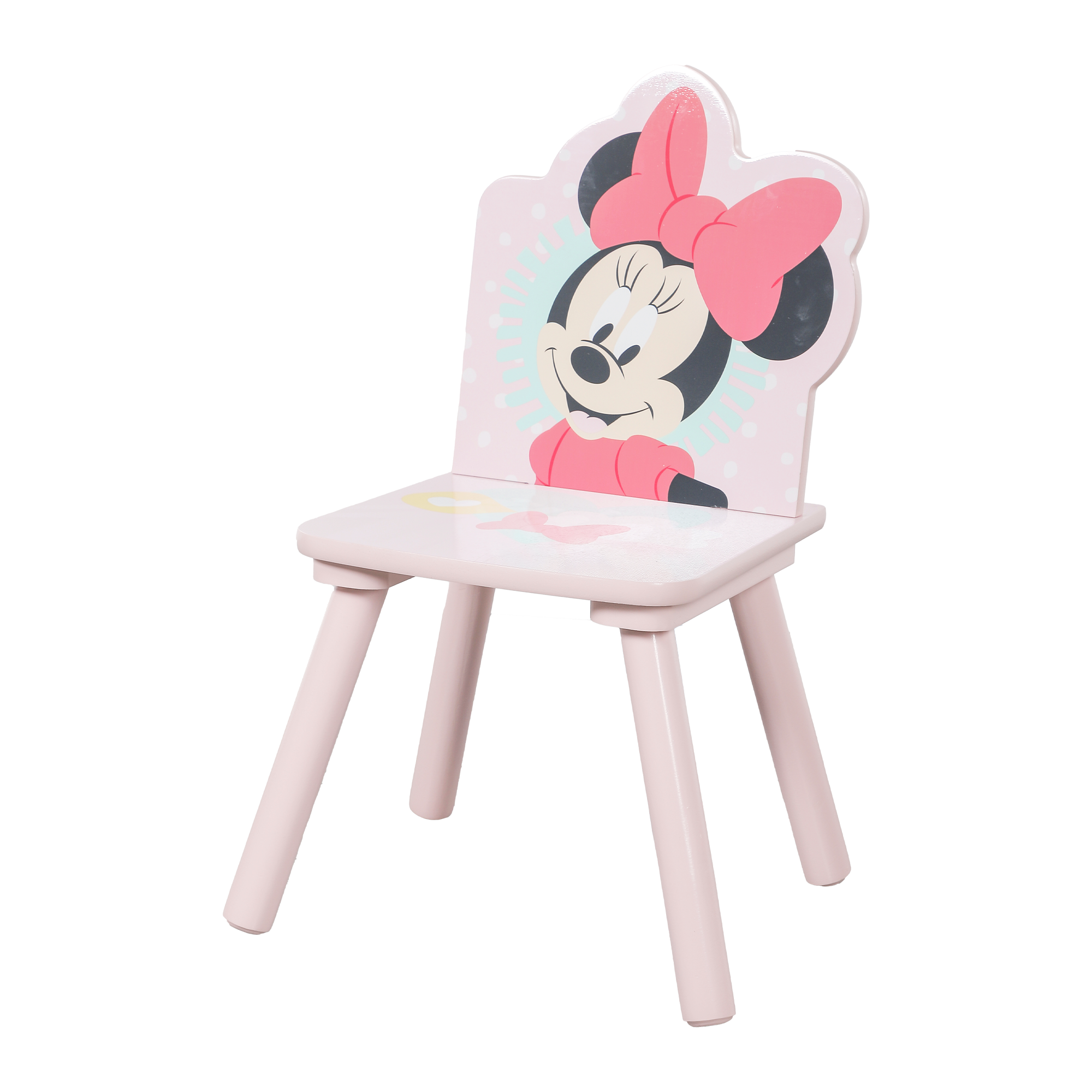 Set enfant 1 table + 2 chaises Minnie rose