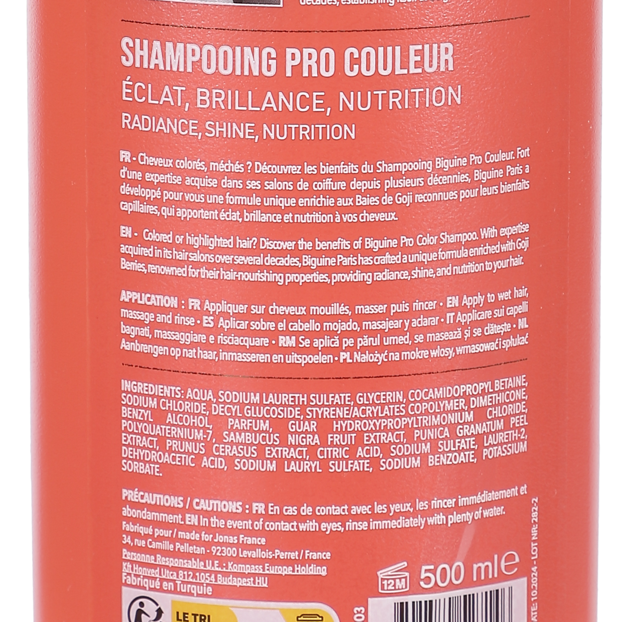 Shampoing pro couleur