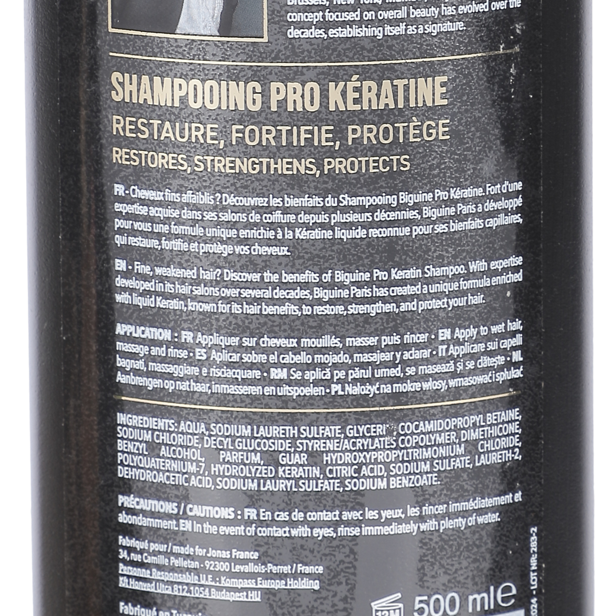 Shampoing pro kératine