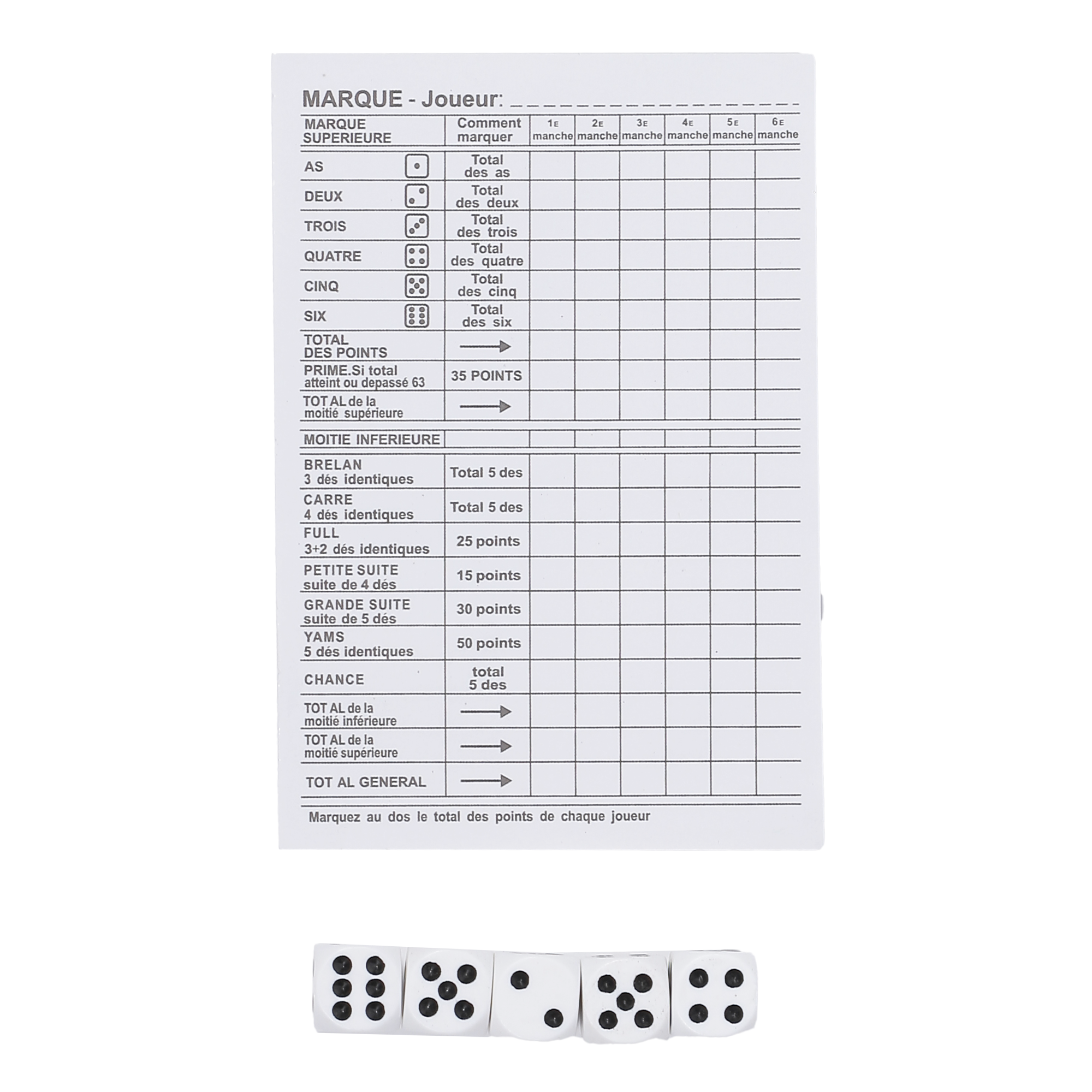 Jeu du Yam
