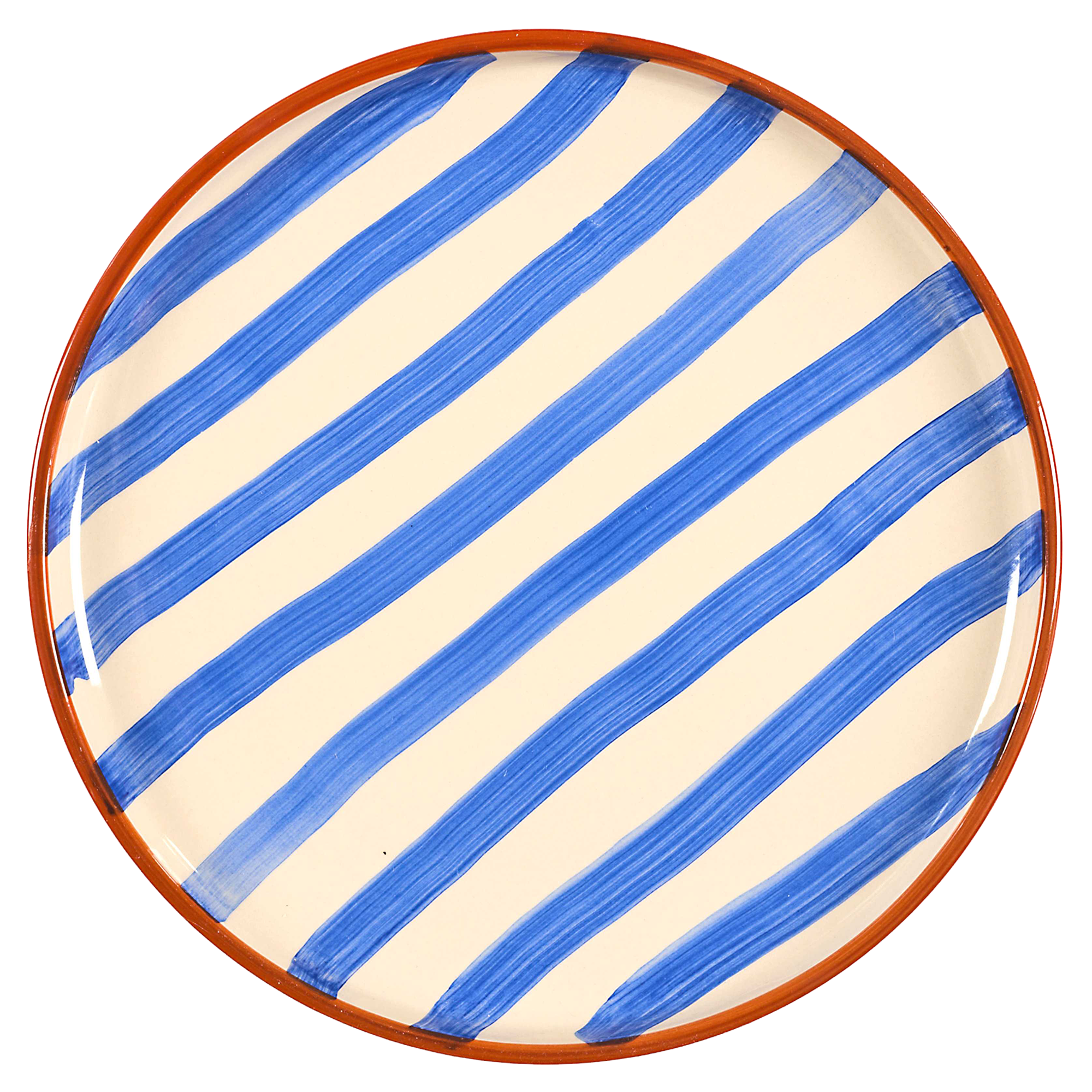Assiette plate peinte 20 cm