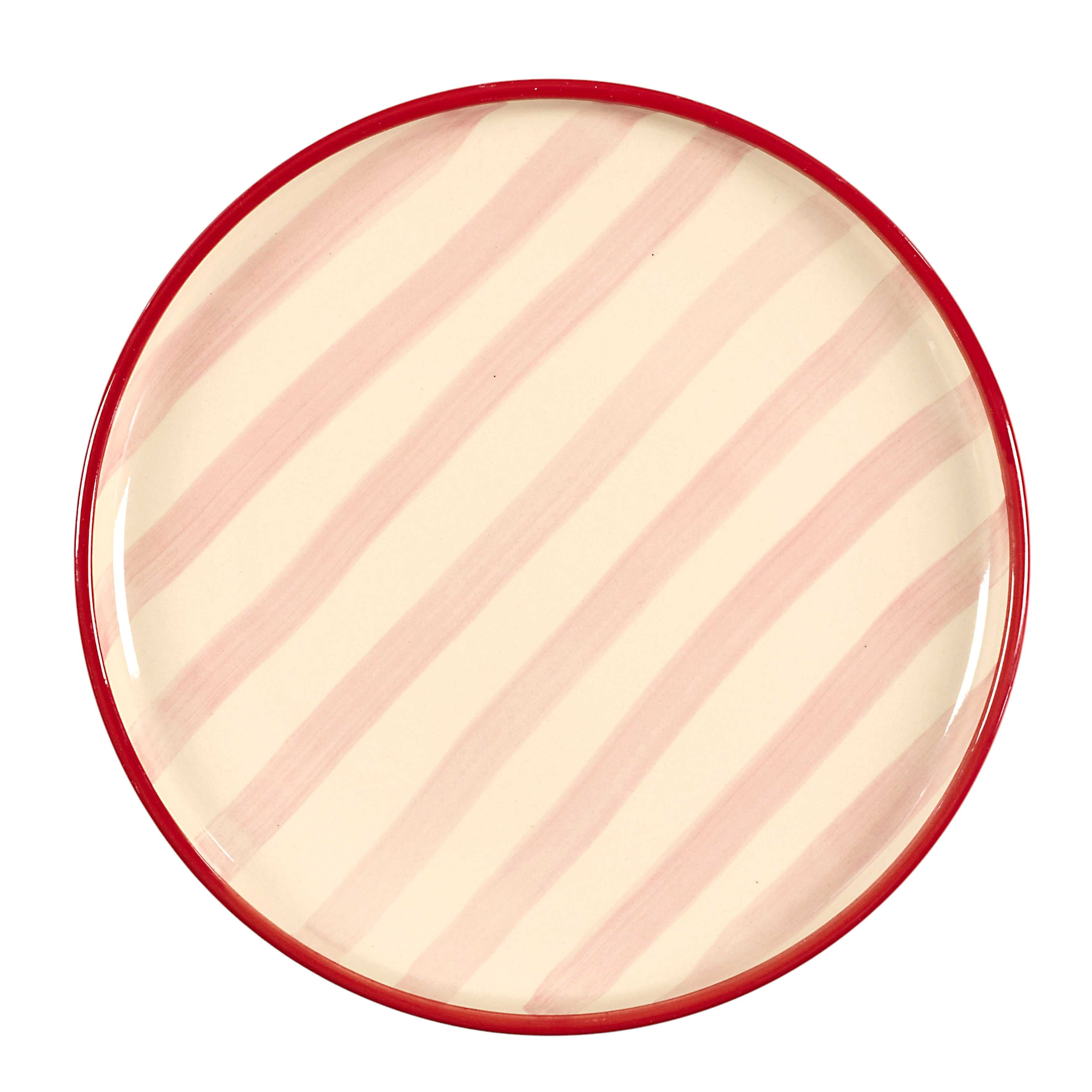 Assiette plate peinte 20 cm
