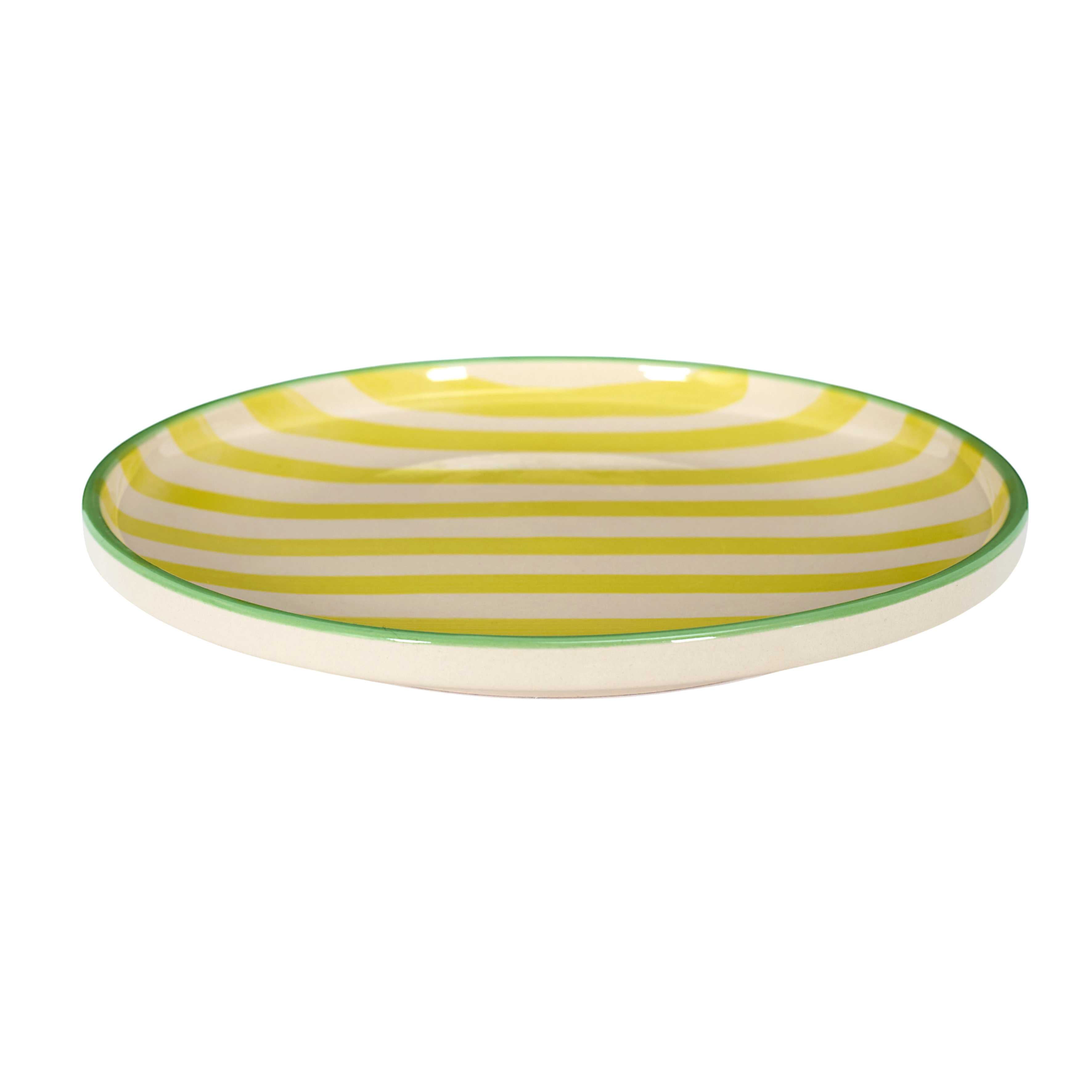Assiette plate peinte 20 cm