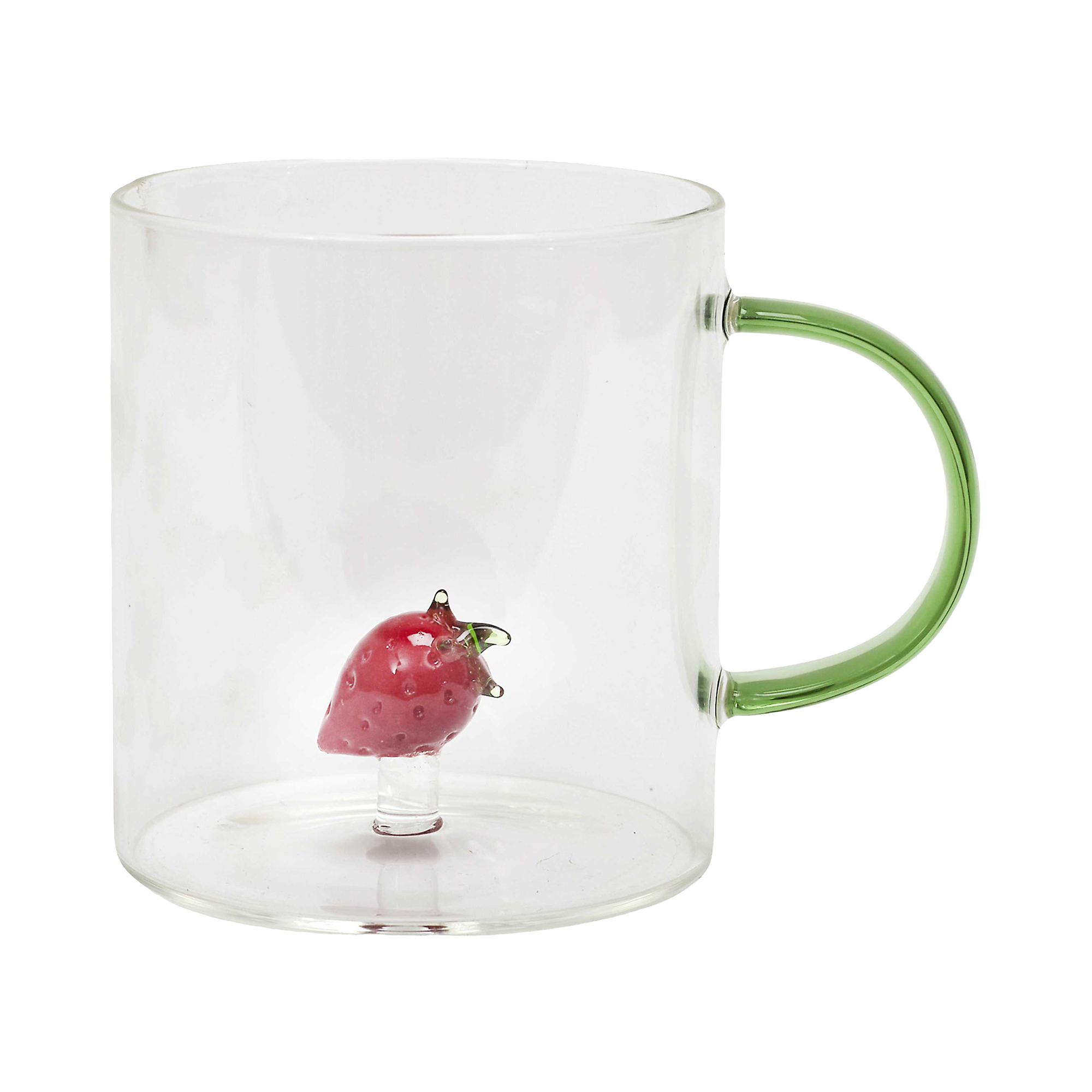 Mug en verre figurine fruit 30 cl
