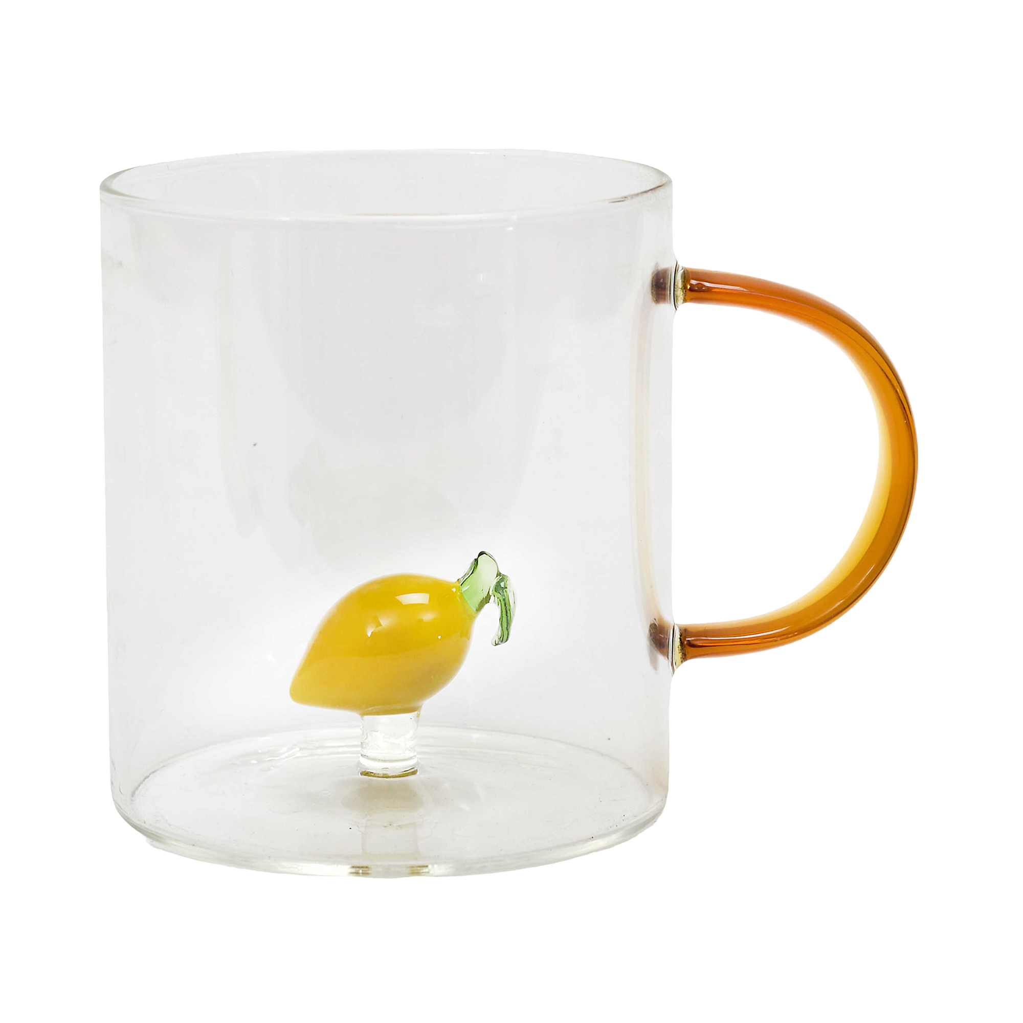Mug en verre figurine fruit 30 cl