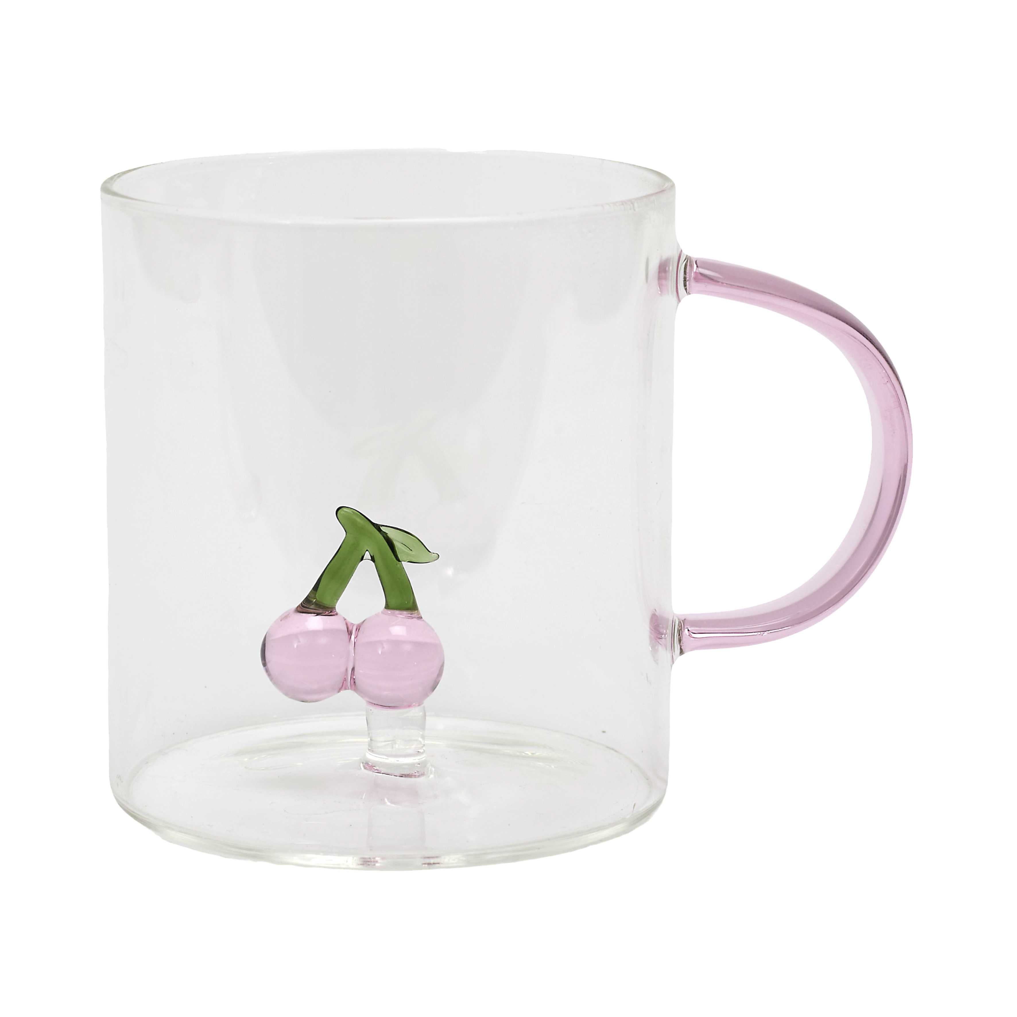 Mug en verre figurine fruit 30 cl