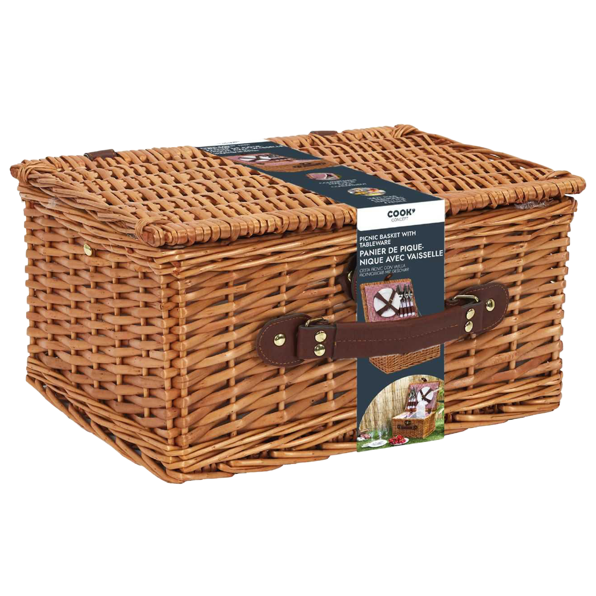 Panier de pique nique 4 couverts