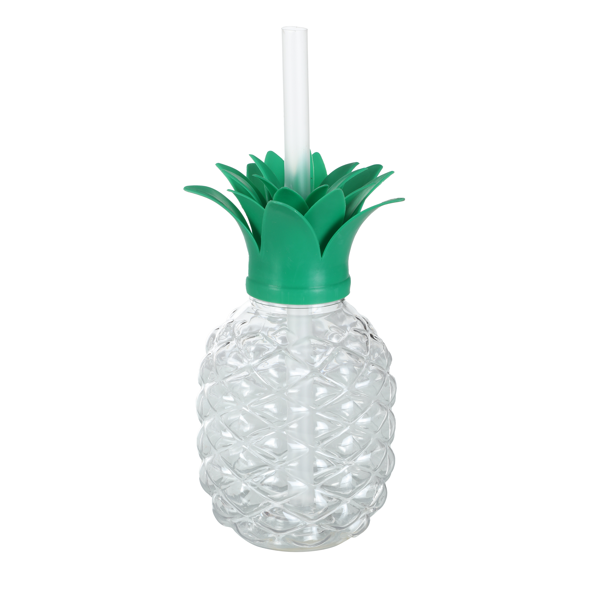 Verre à cocktail ananas + paille