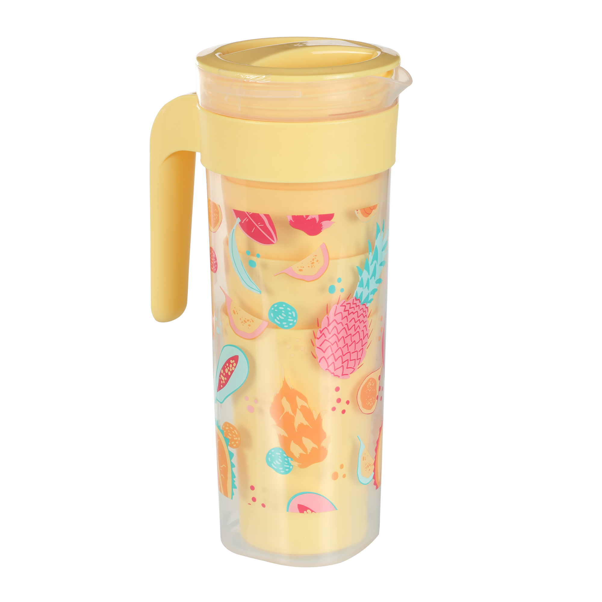Pichet en plastique 1.4L + 4 gobelets
