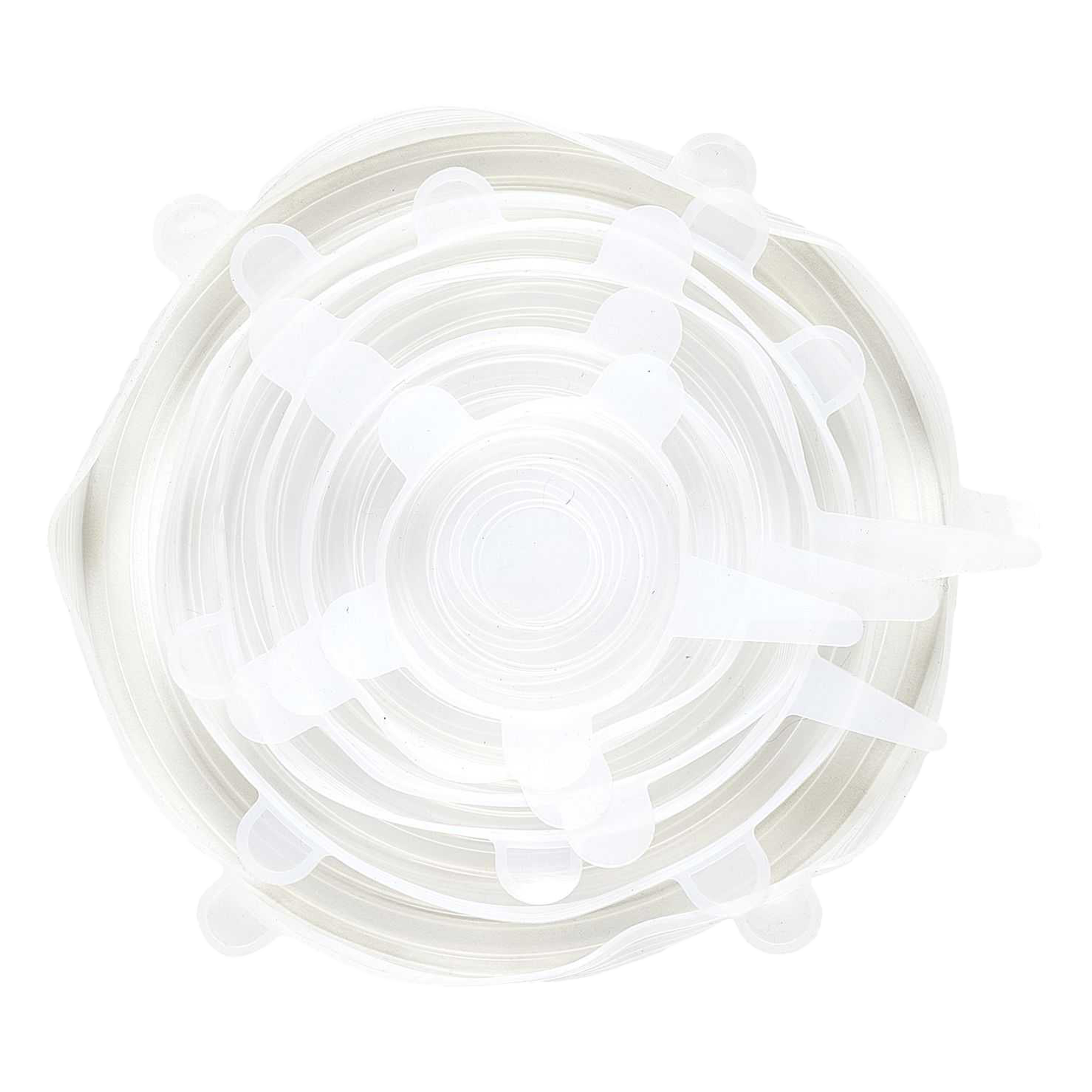 6 couvercles de conservation en silicone